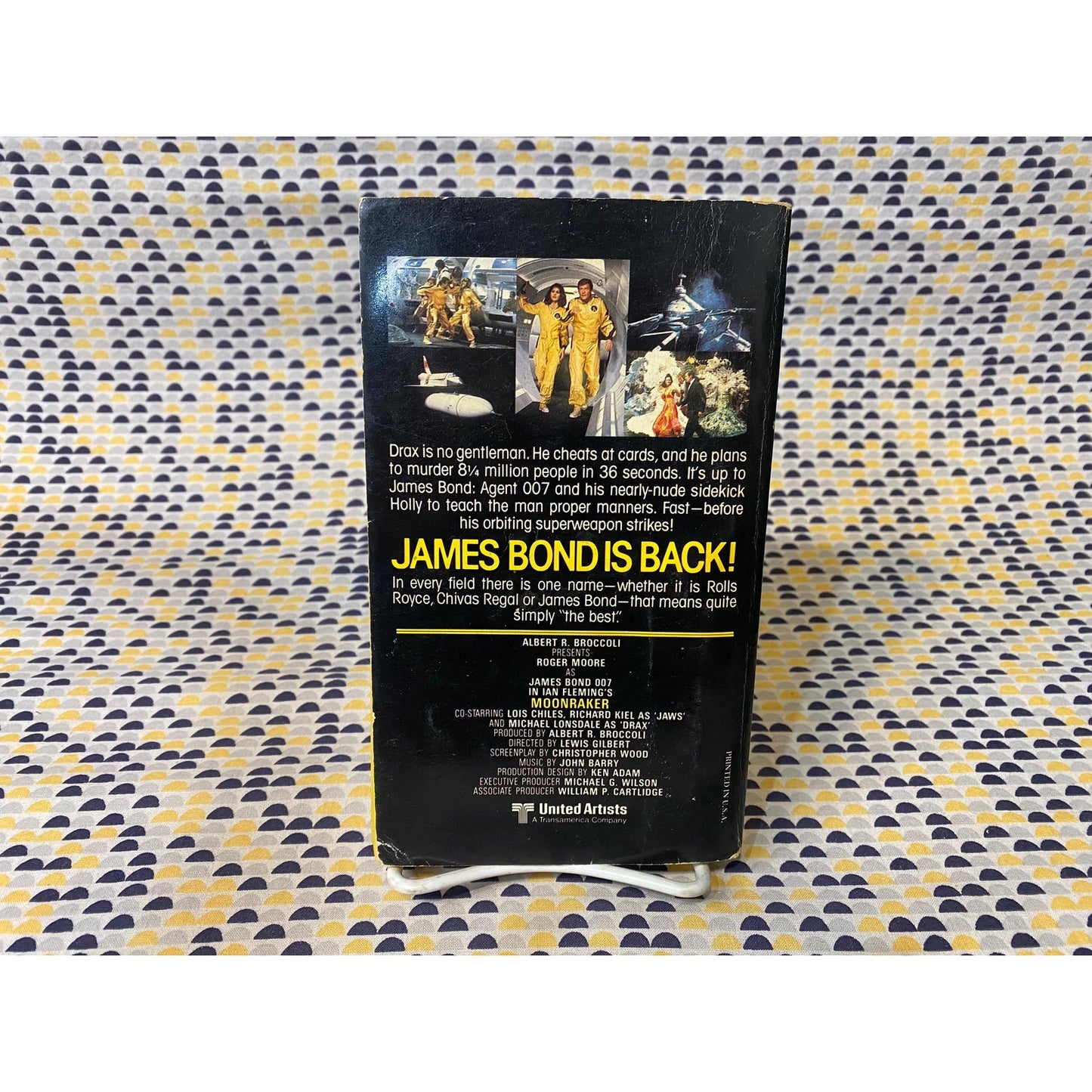 James Bond and Moonraker - Christopher Wood - Movie Tie in - Vintage Paperback Book
