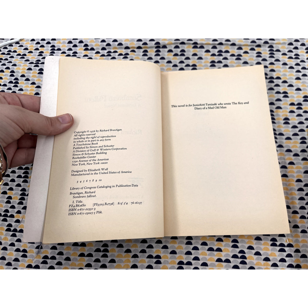 Sombrero Fallout: A Japanese Novel - Richard Brautigan - Touchstone Edition