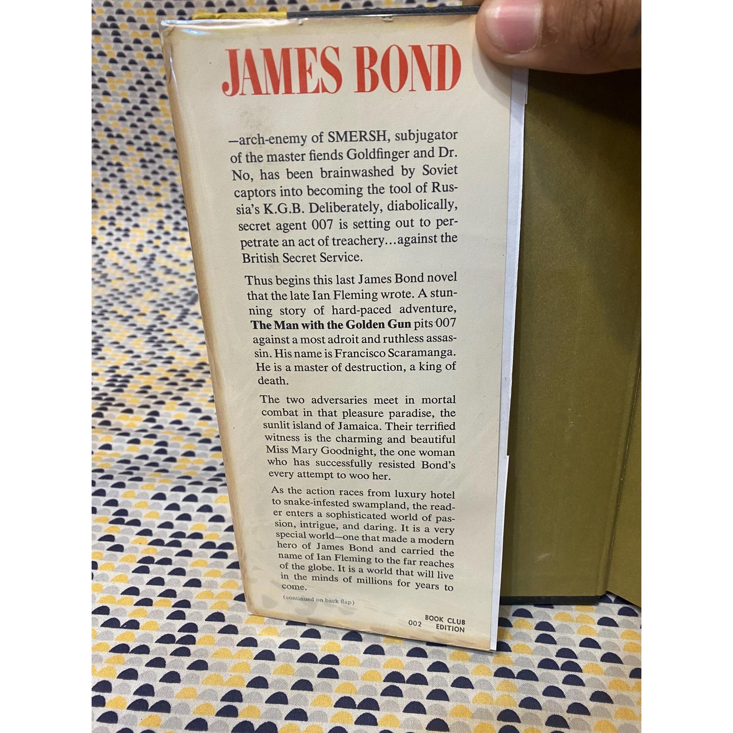 The Man With The Golden Gun - Ian Fleming - James Bond - Hardcover - NAL Club Ed