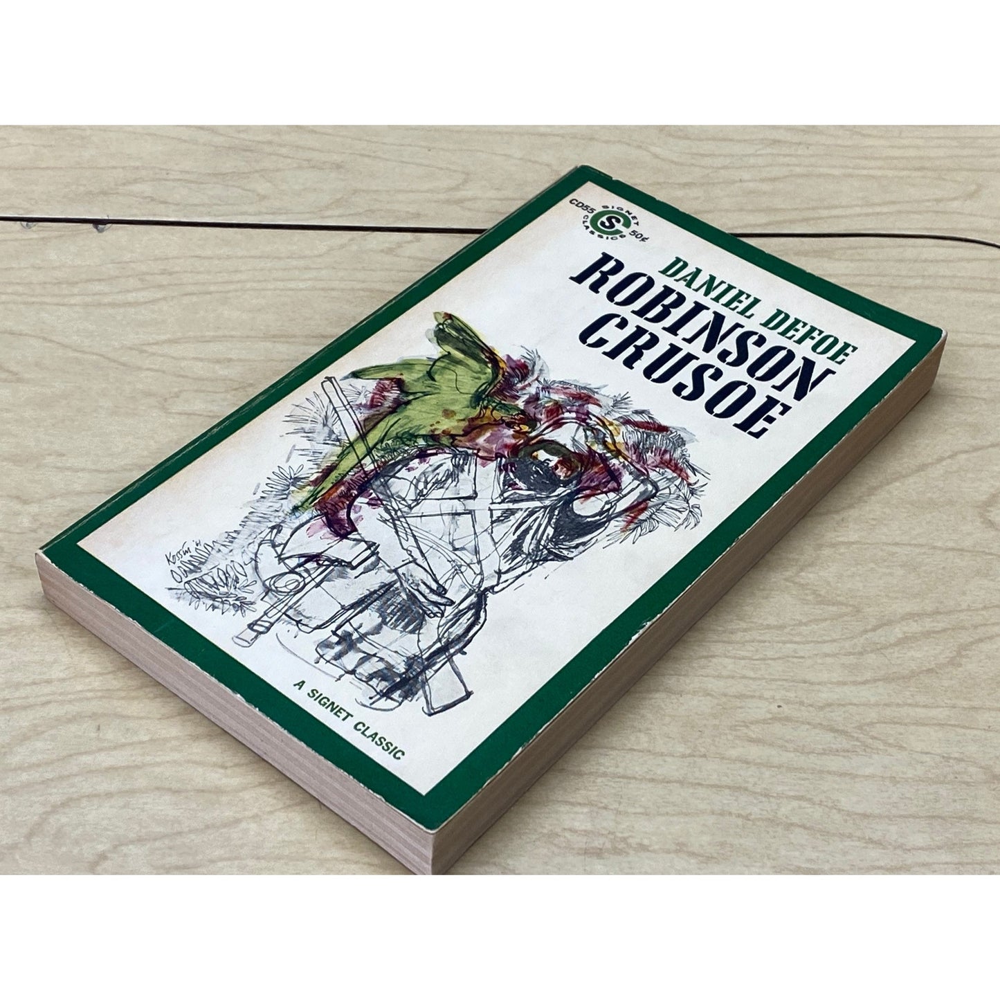 Robinson Crusoe - Daniel DeFoe - Vintage Paperback Book - Signet Classic Edition