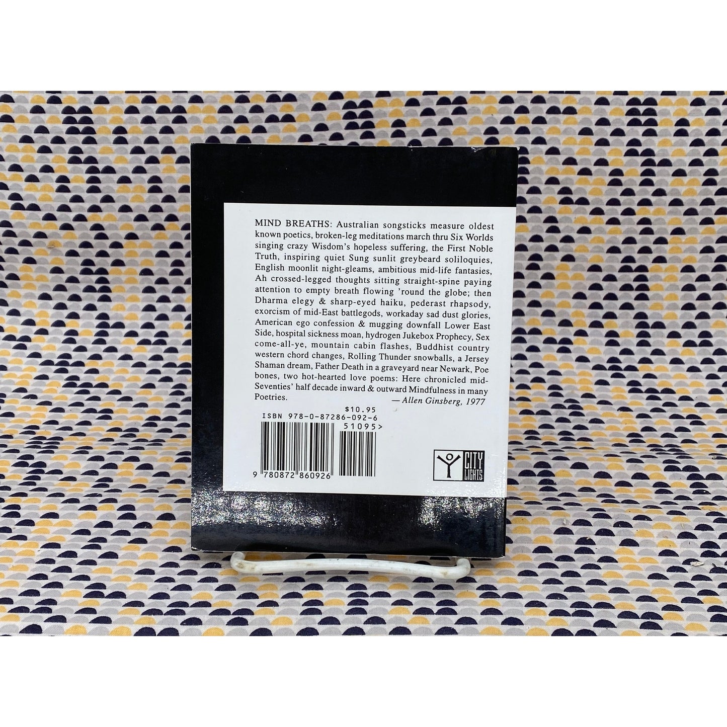 Mind Breaths - Allen Ginsberg - Pocket Poet Series #35 - Vintage Paperback Book - City Lights Edition