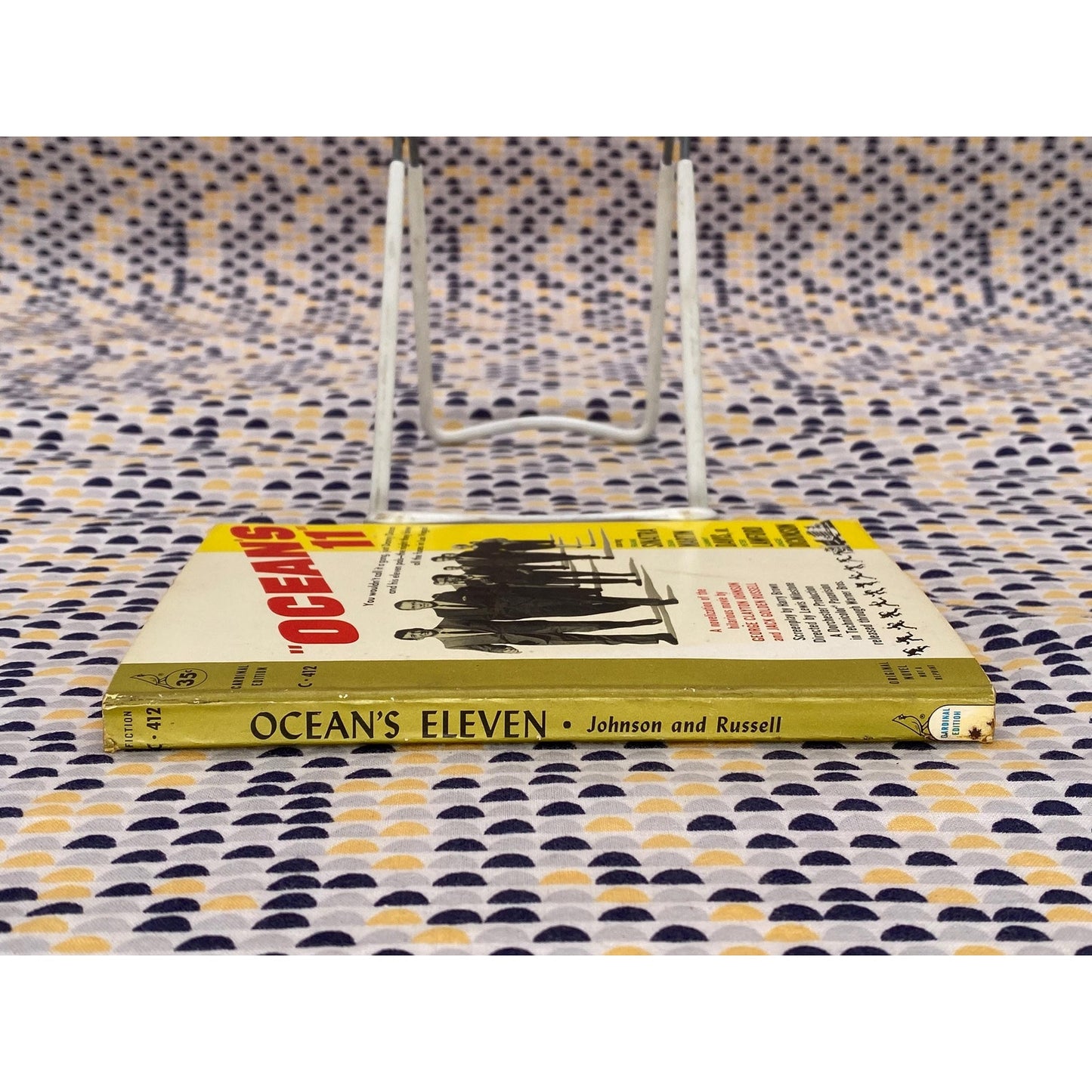 Ocean's 11 - Johnson and Russell - Movie Tie In - Vintage Paperback Book - 1960 Cardinal Edition