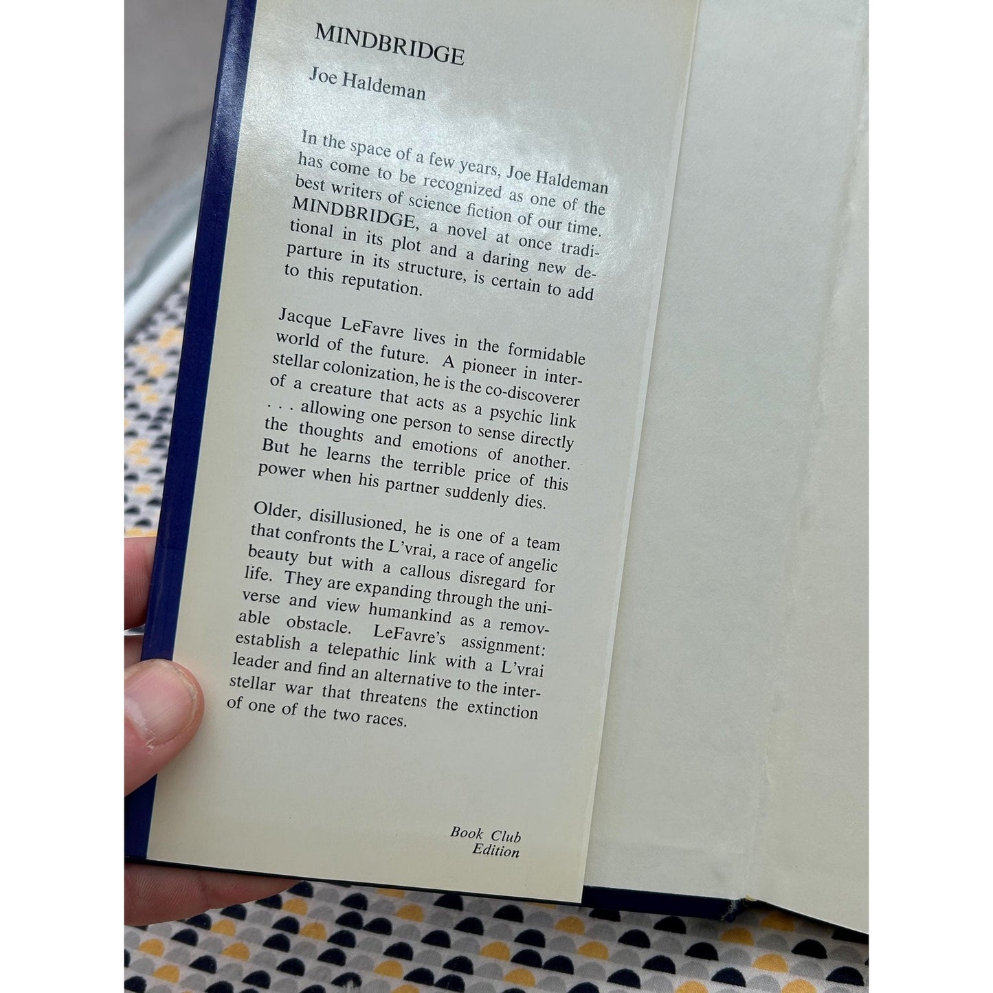 Mindbridge - Joe Haldeman - Hardcover - St. Martin's Press - Club Edition