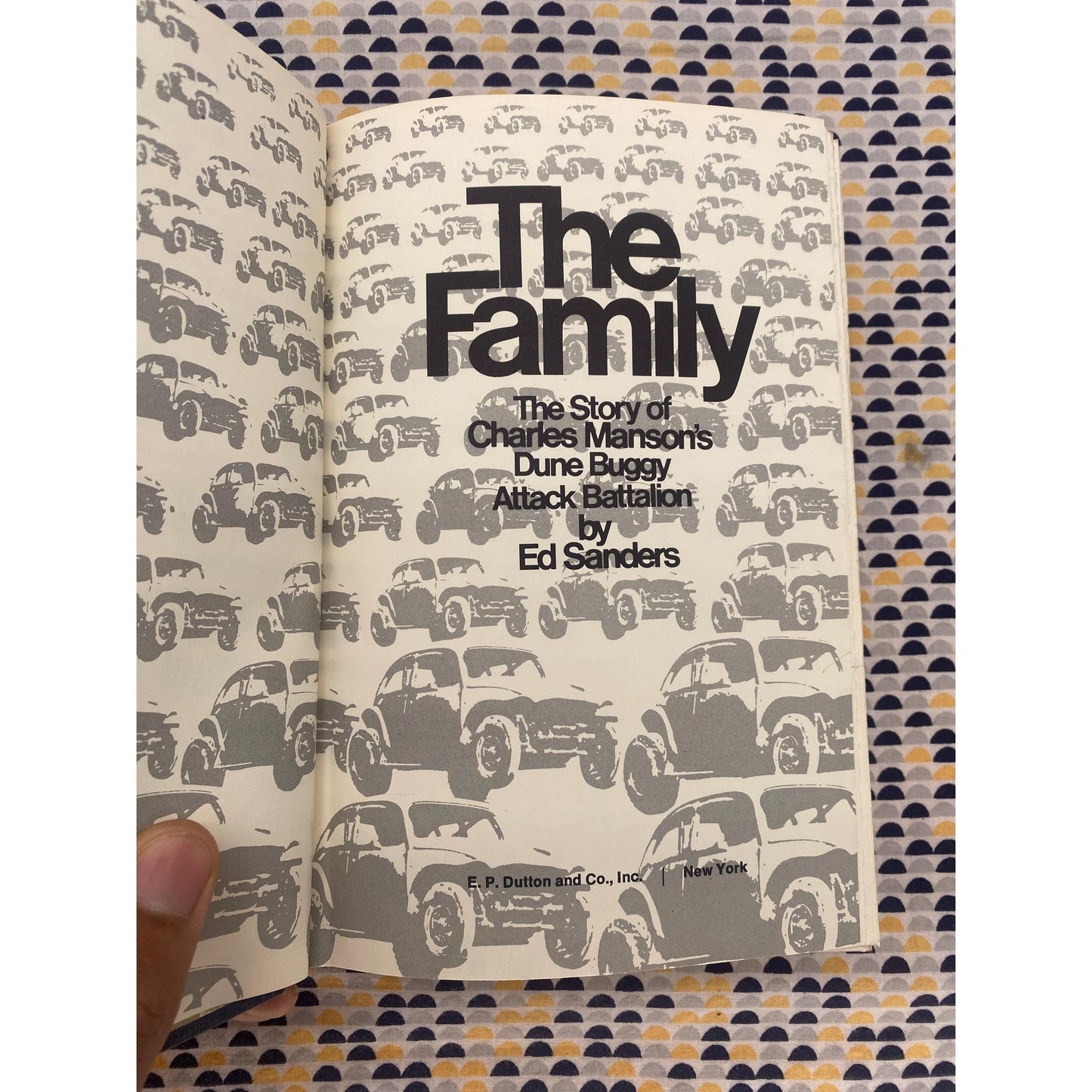 The Family - Ed Sanders - Vintage Hardcover Book - Club Edition - Charles Manson