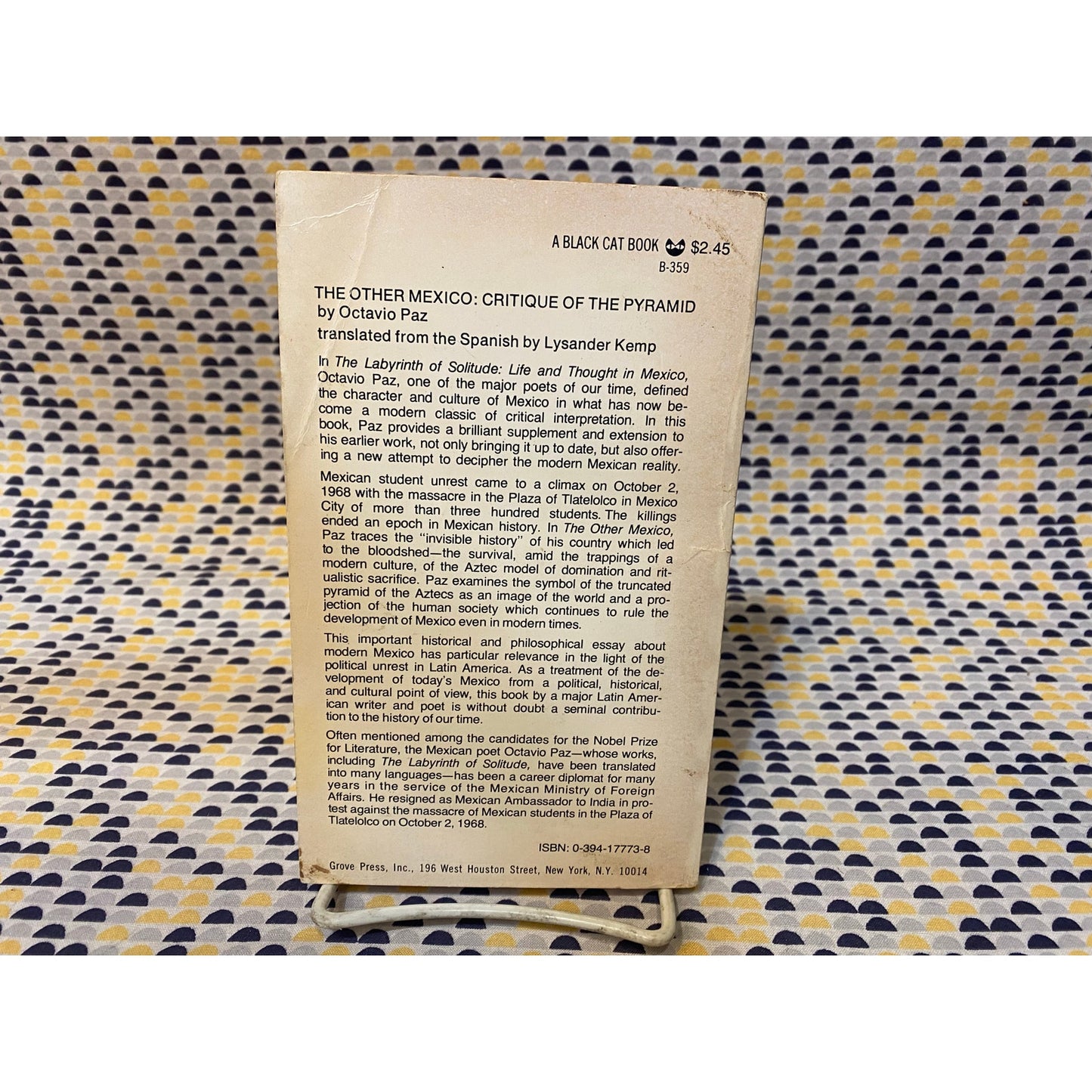 The Other Mexico: Critique Of The Pyramid - Octavio Paz - Evergreen/Grove Press