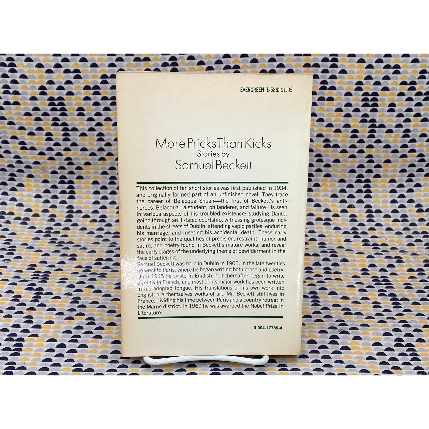 More Pricks Than Kicks: Stories By Samuel Beckett - Samuel Beckett - Vintage Paperback Book - Evergreen/Grove Press Edition