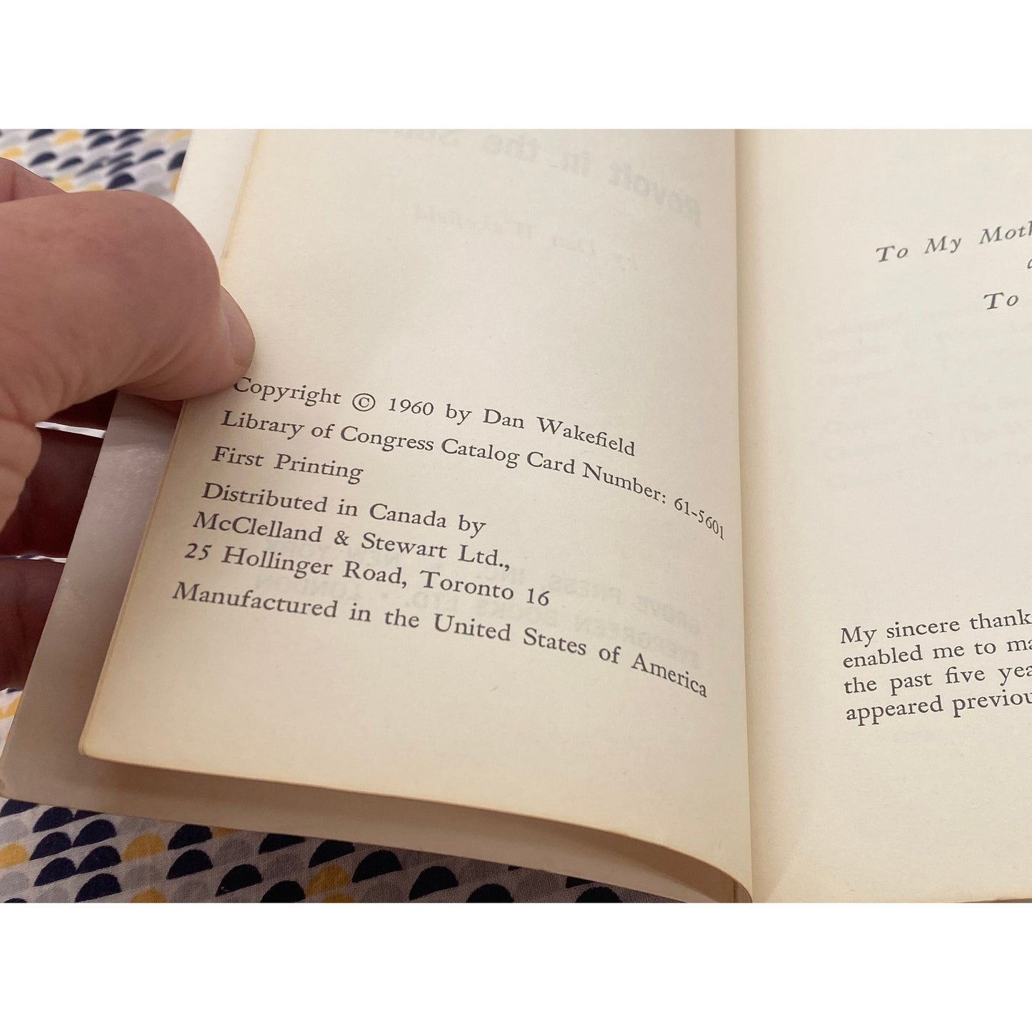 Revolt In The South - Dan Wakefield - Evergreen Target/Grove Press Edition