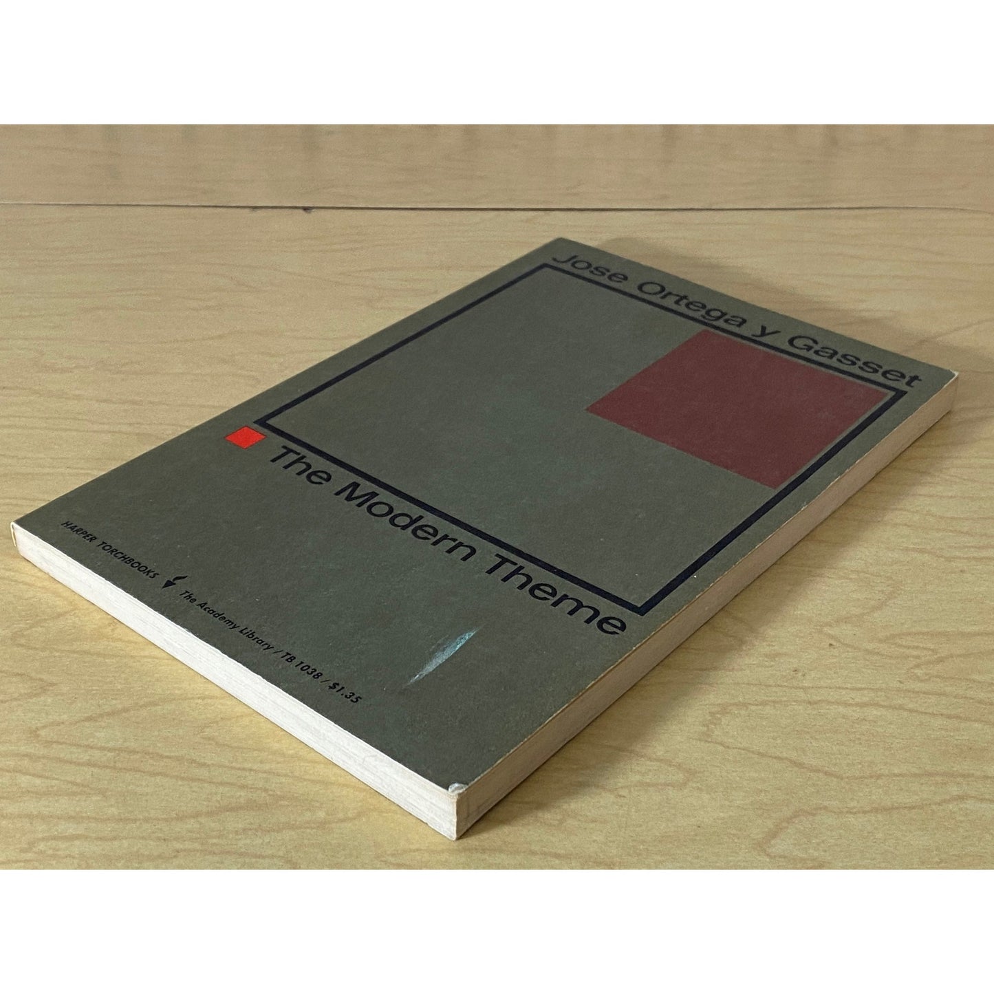 The Modern Theme - Jose Ortega y Gasset - Paperback - 1961 Torchbook Edition