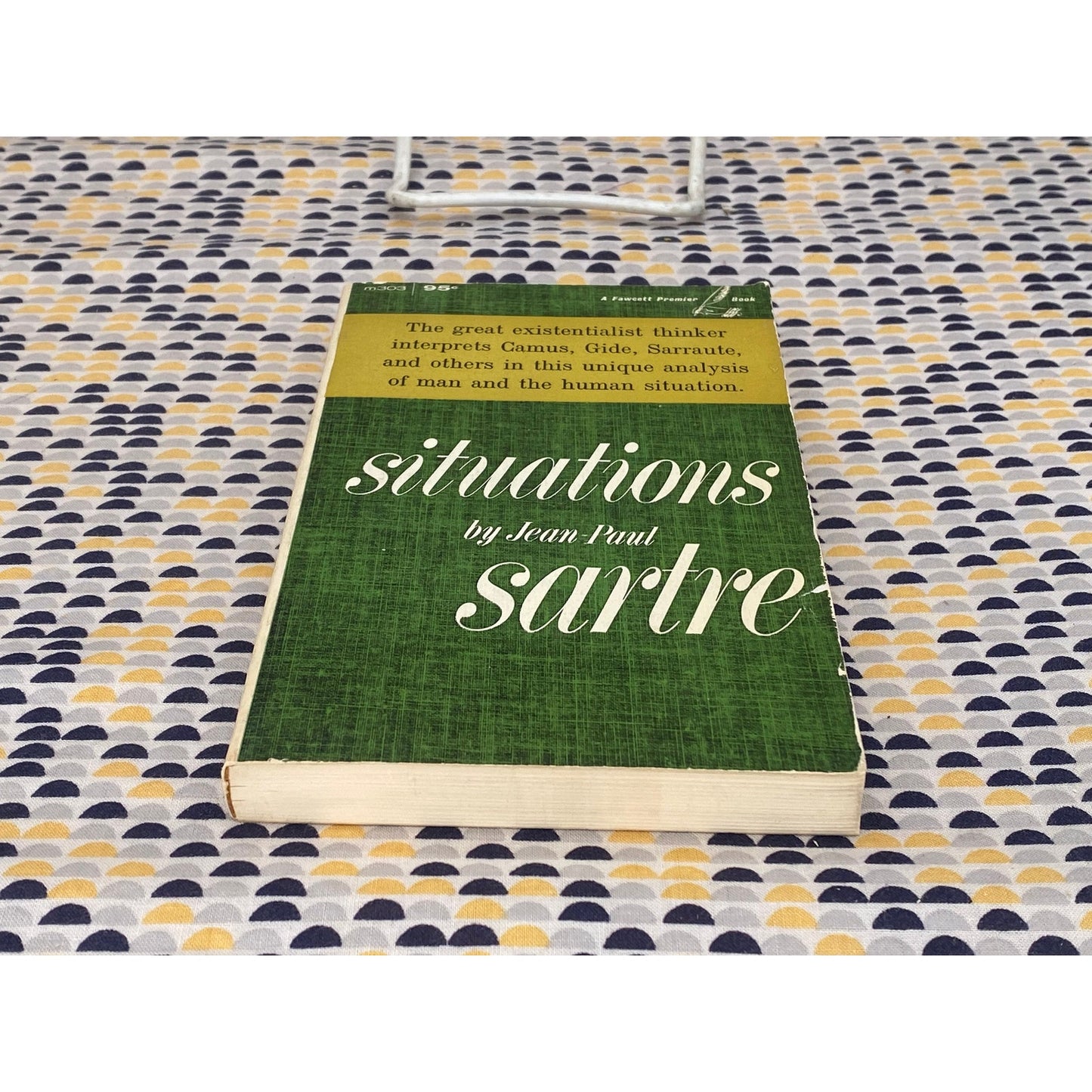 Situations - Jean-Paul Sartre - Vintage Paperback Book - 95 cent Fawcett Premier Edition