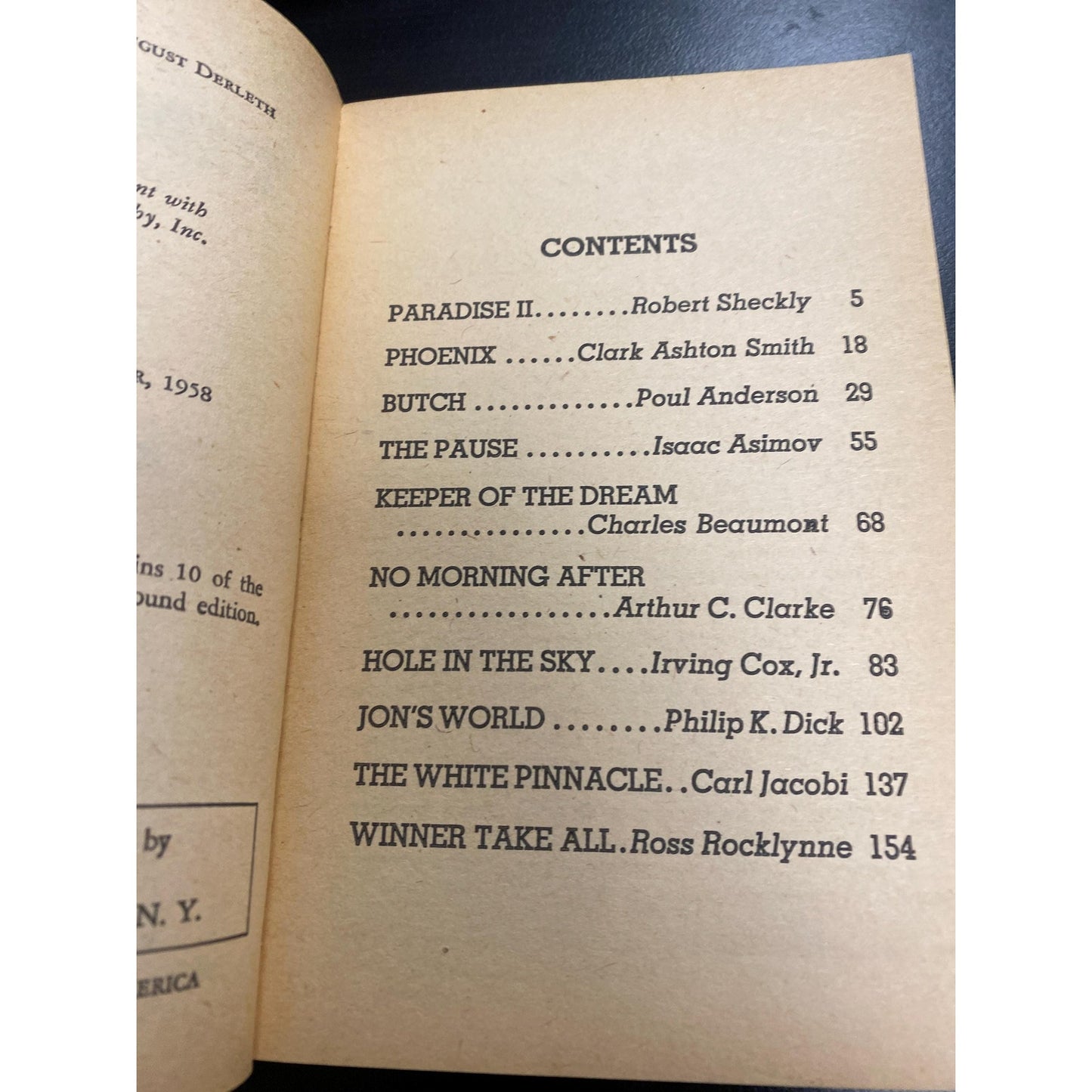 Time To Come - August Derleth, editor - Vintage Paperback Book - Berkley Edition