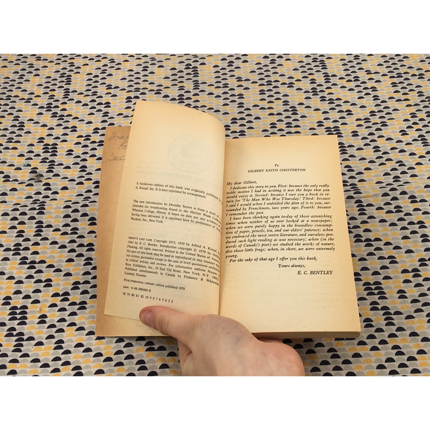 Trent’s Last Case - E.C. Bentley - Perennial Library - Paperback
