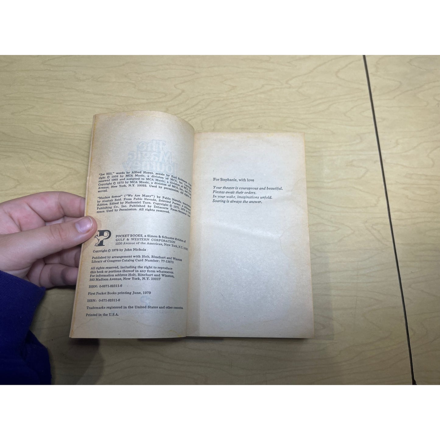 The Magic Journey - John Nichols - Pocket Books - Paperback