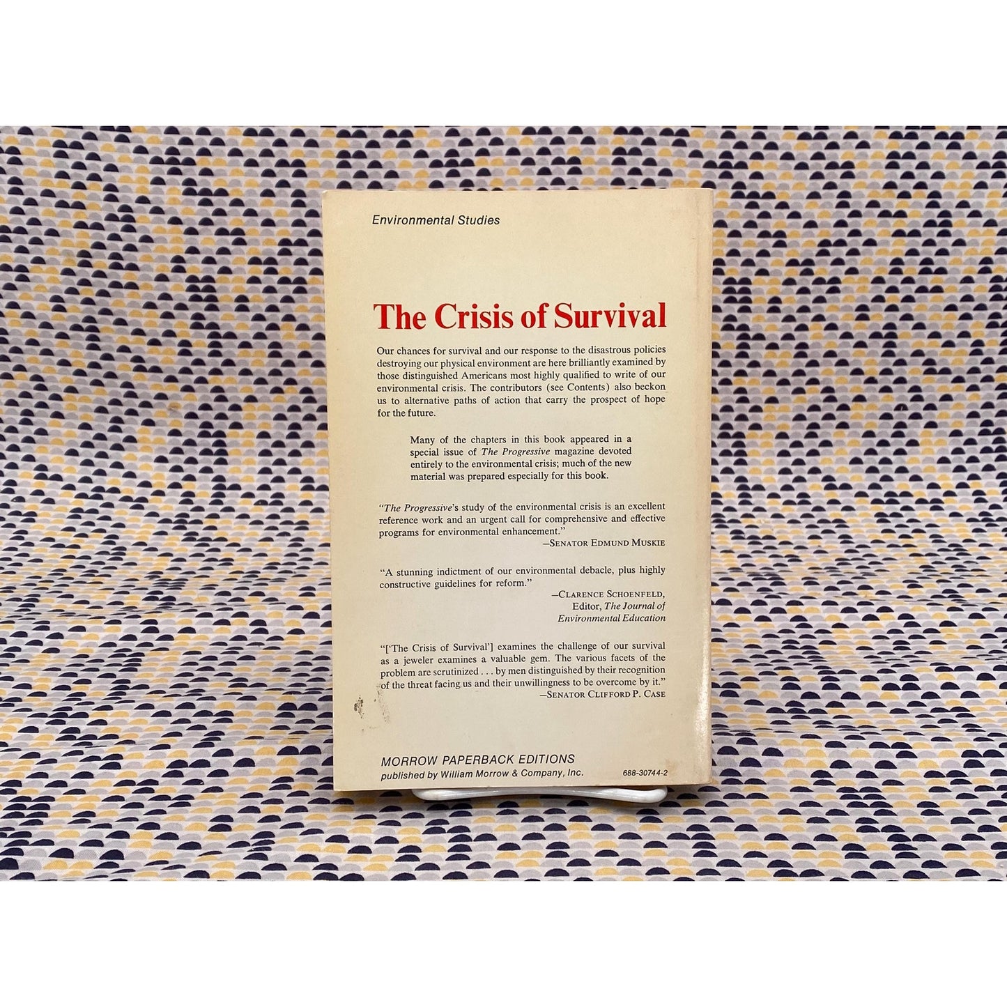 The Crisis Of Survival - The editors of The Progressive - Vintage Paperback Book