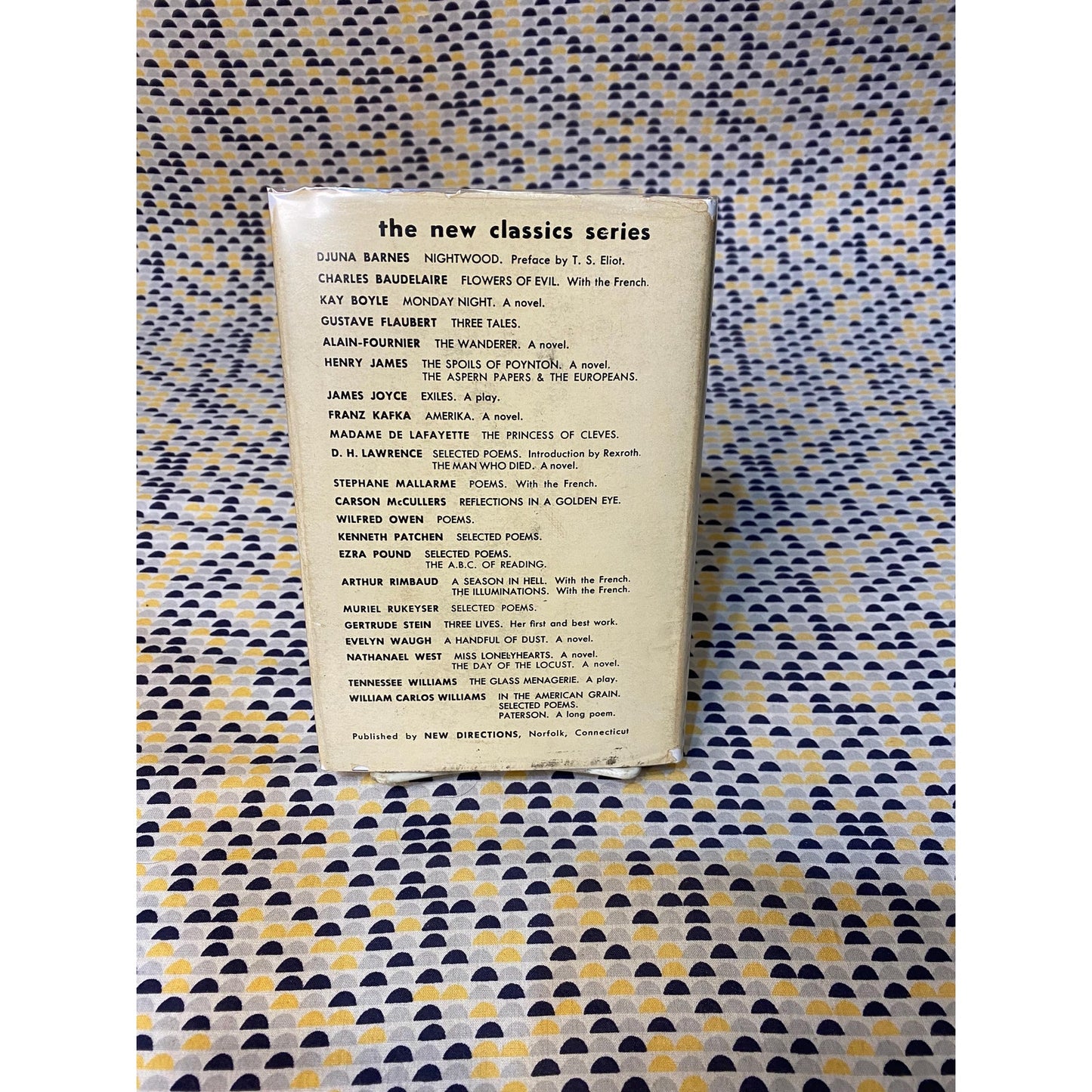 Selected Poems of Ezra Pound - Vintage Hardcover Book - New Classics Edition