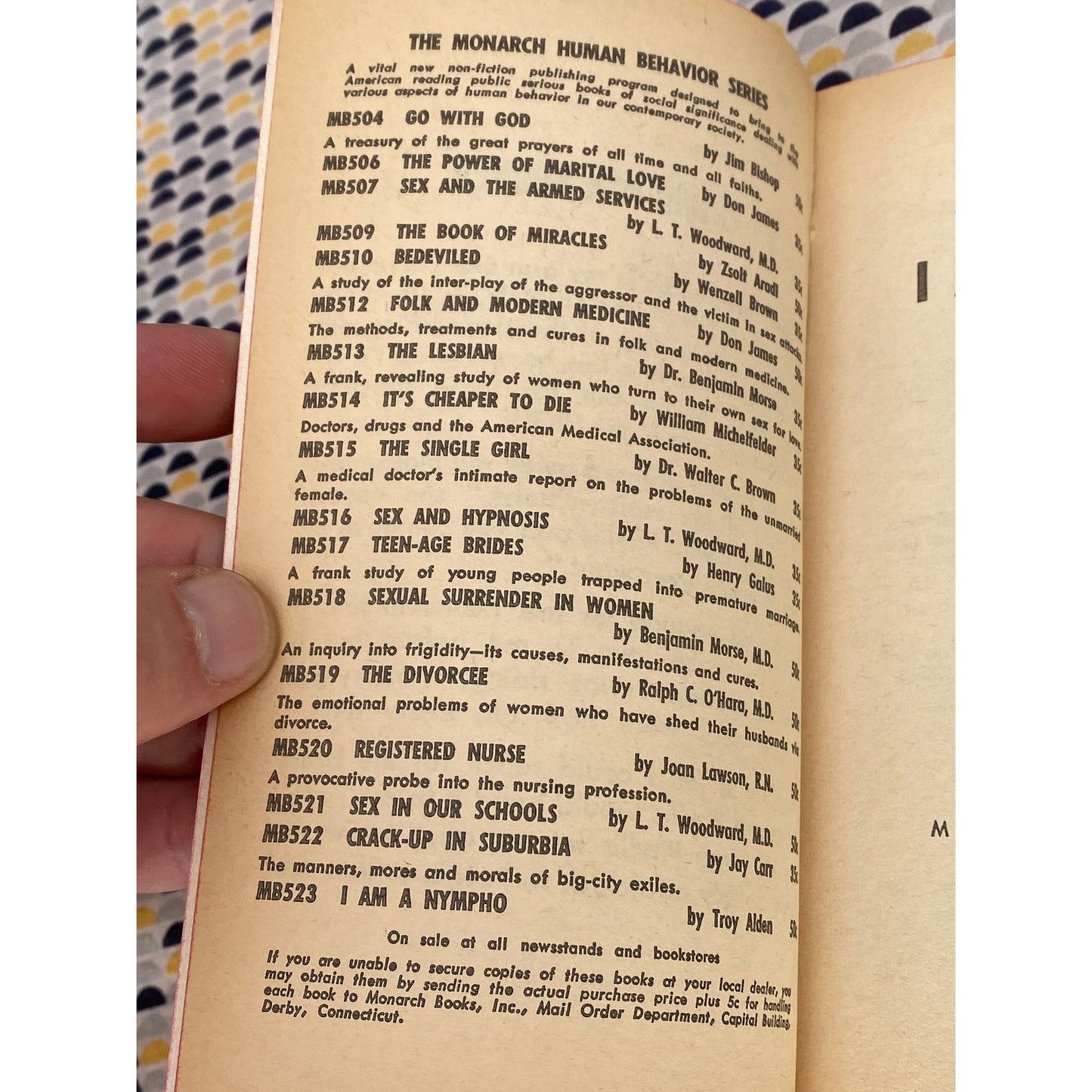Teen-Age Dope Addict - Valerie June - Vintage Paperback - 1962 Monarch Edition
