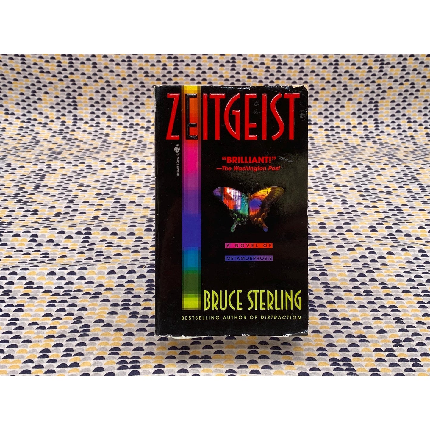 Zeitgeist - Bruce Sterling - Vintage Paperback Book - Bantam Edition