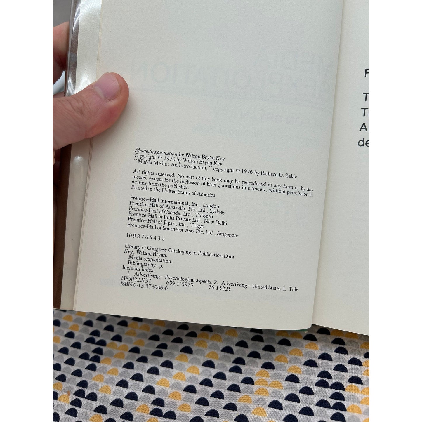 Media Sexploitation - Wilson Bryan Key - Prentice Hall Edition
