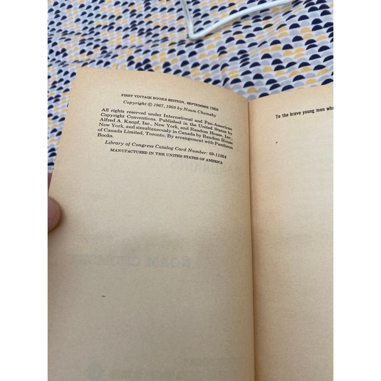 American Power and the New Mandarins - Noam Chomsky - Vintage Paperback Book