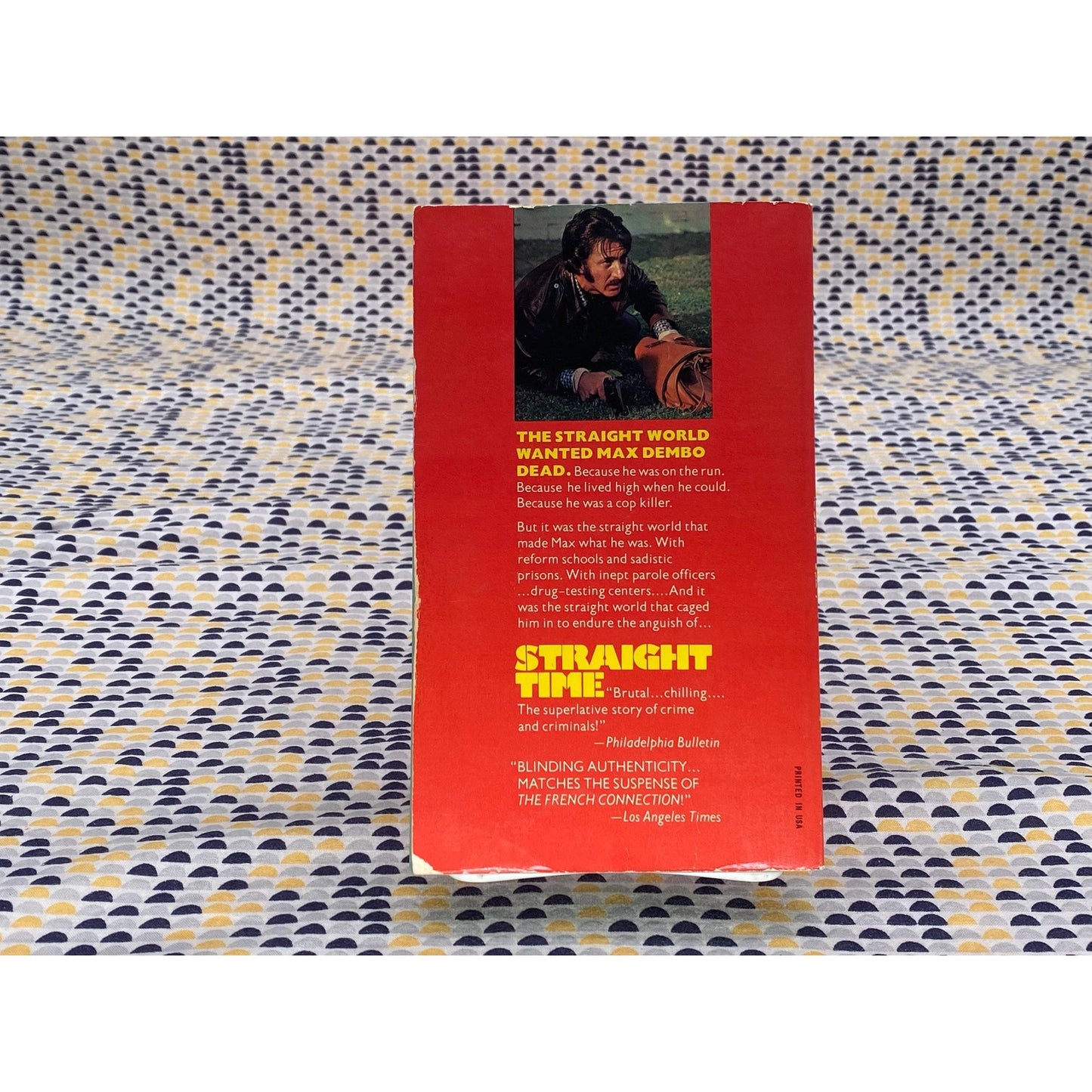 Straight Time - Edward Bunker - Movie Tie In - Dustin Hoffman - Vintage Paperback Book - Dell Edition
