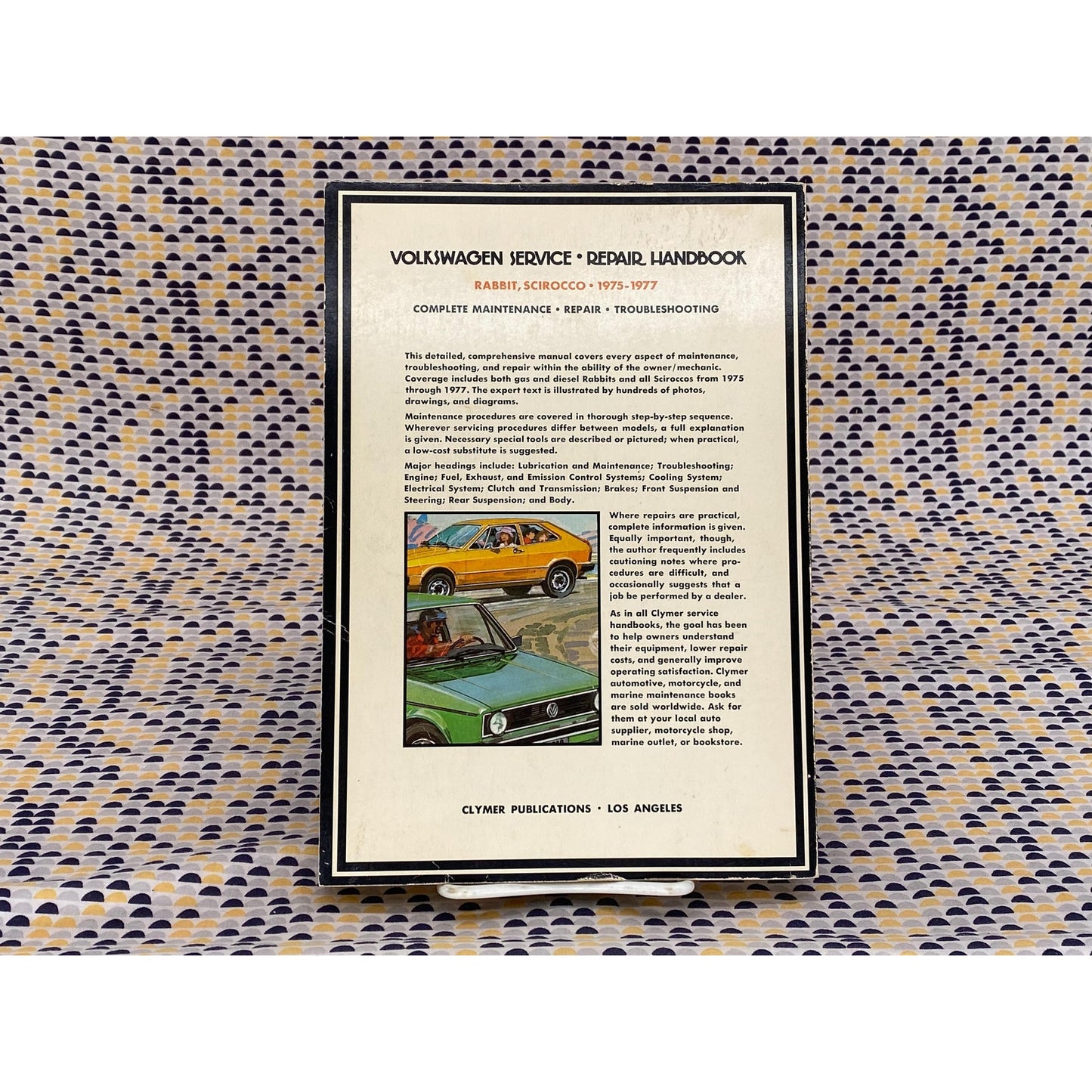 Volkswagen Service Repair Handbook: Rabbit, Scirocco 1975-1977 - Eric Jorgensen - Vintage Paperback Book - Clymer Publications Edition