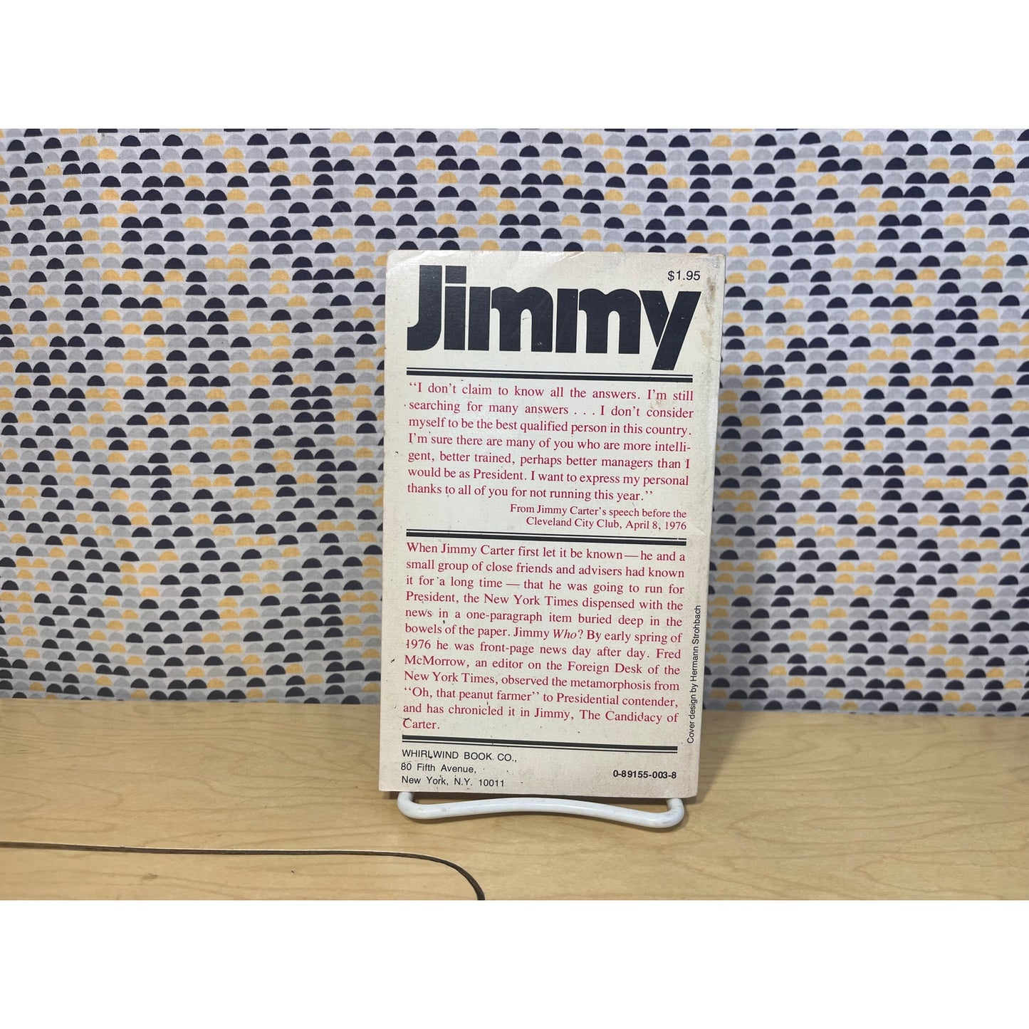 Jimmy, the Candidacy of Carter - Fred McMorrow - Strawberry Hill Books - Paperback