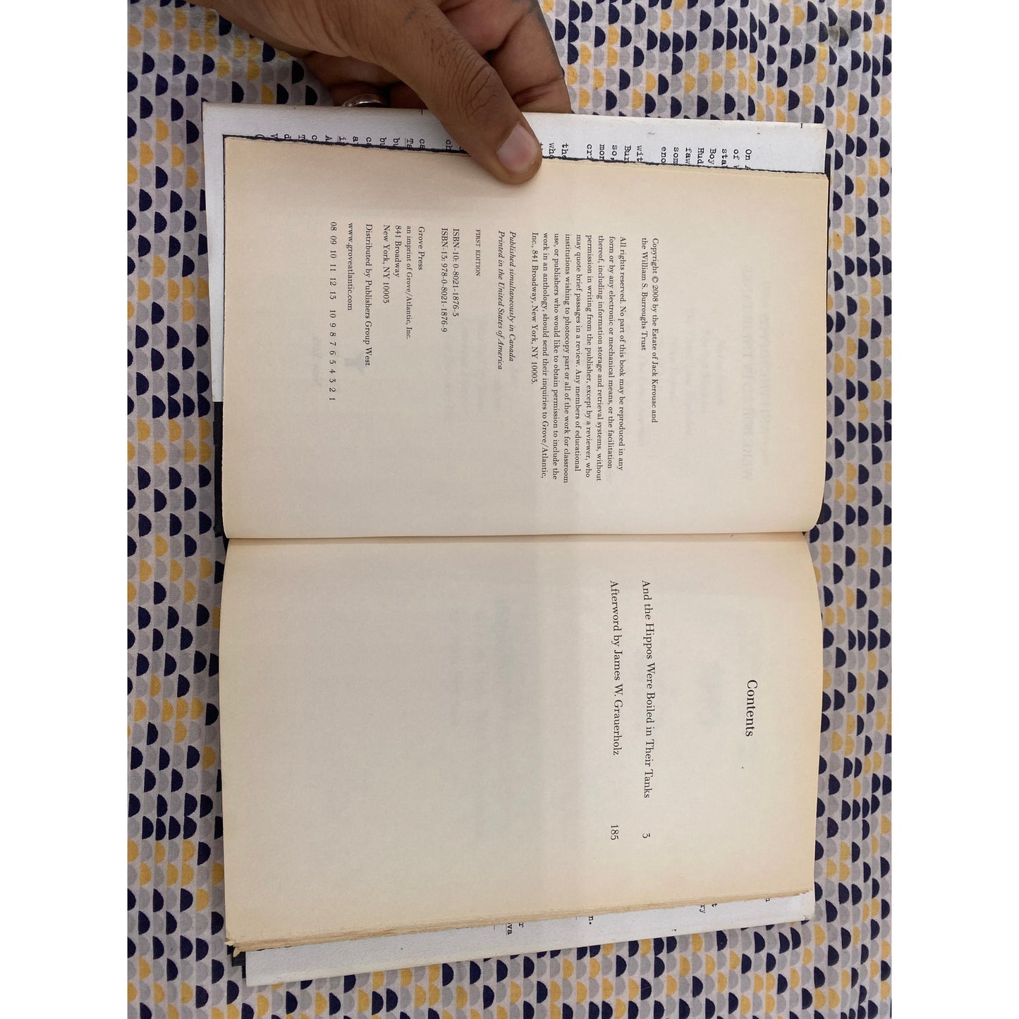 And The Hippos Were Boiled In Their Tanks - Jack Kerouac - William Burroughs - Grove Press - Hardcover - 1st Edition 1st Print