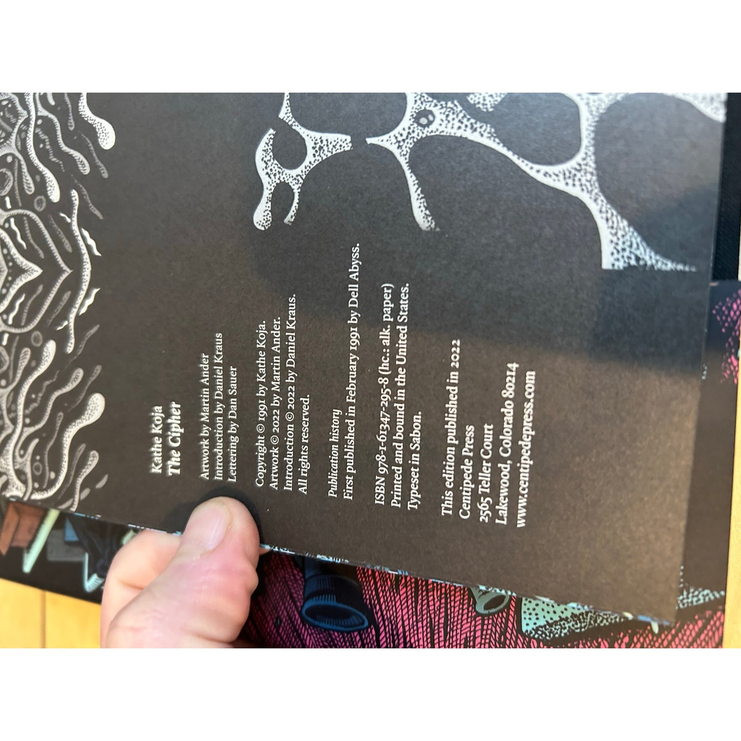 The Cipher - Kathe Koja - Signed, Numbered Limited Edition - Centipede Press