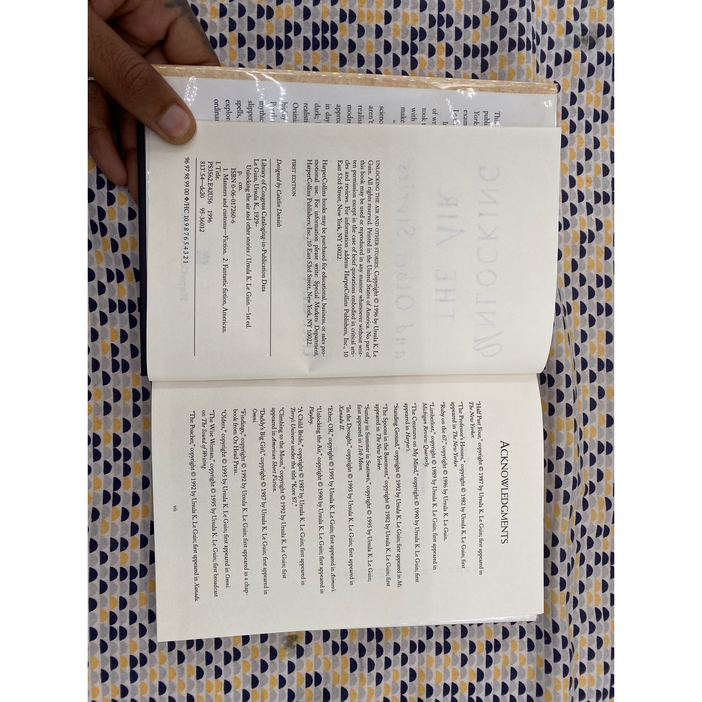 Unlocking The Air - Ursula K. Le Guin - Harper Collins - Hardcover - 1st Edition 1st Printing