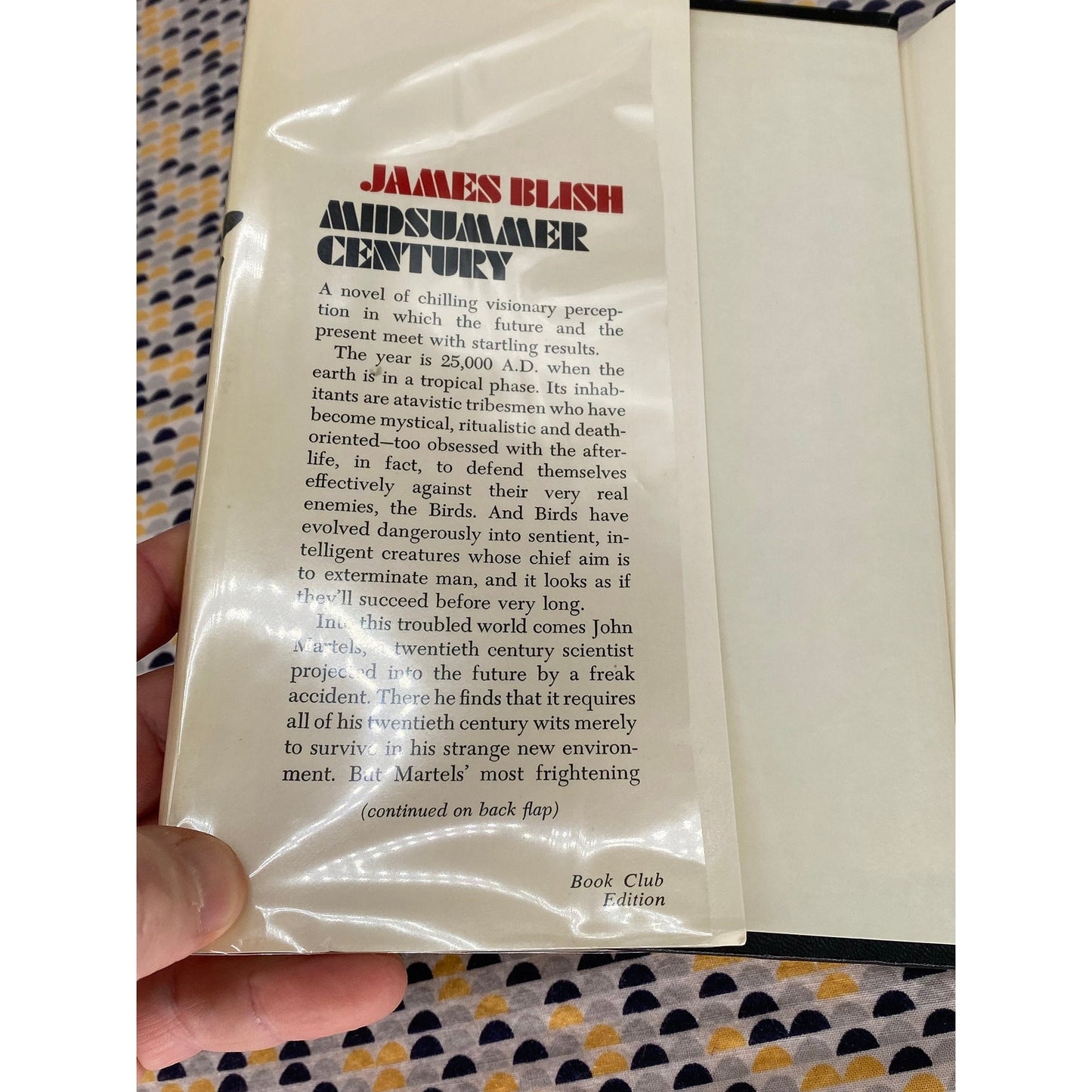 Midsummer Century - James Blish - Vintage Hardcover Book - Doubleday Science Fiction - Book Club Edition
