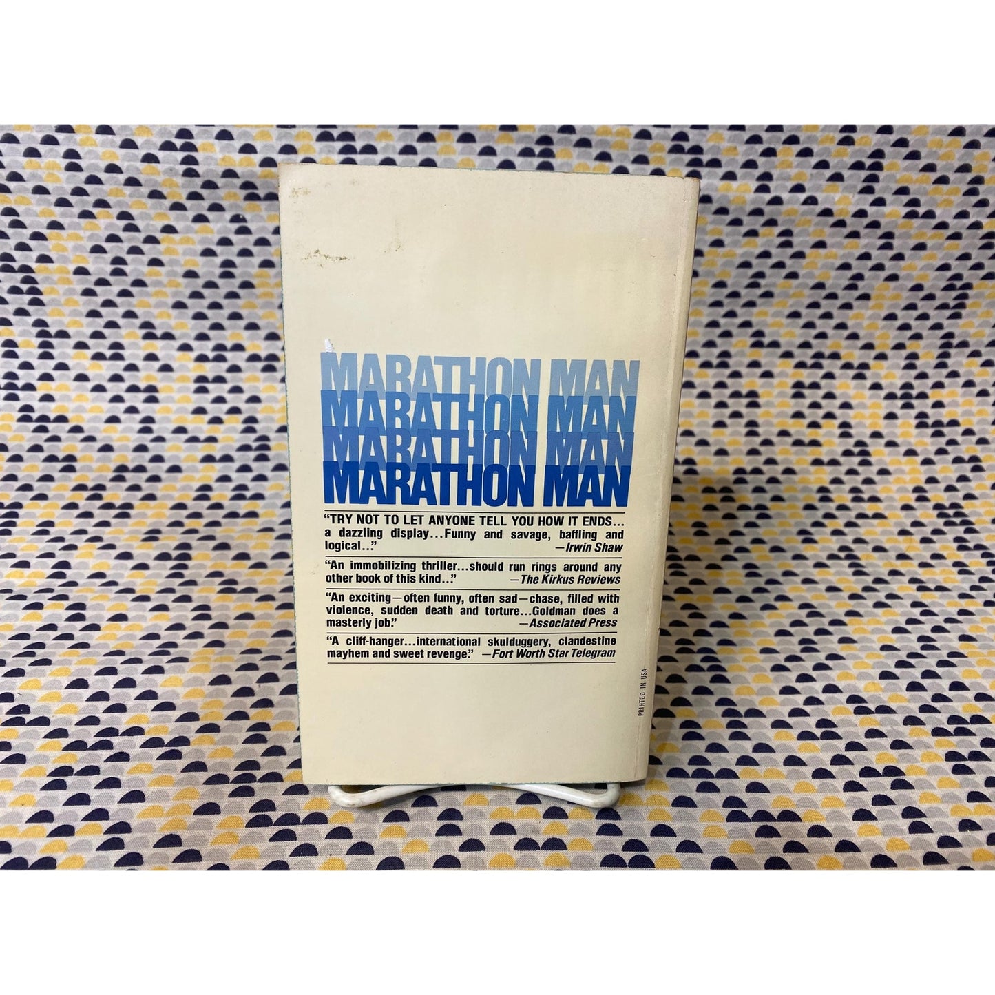 Marathon Man - William Goldman - Vintage Paperback Book - Dell Edition