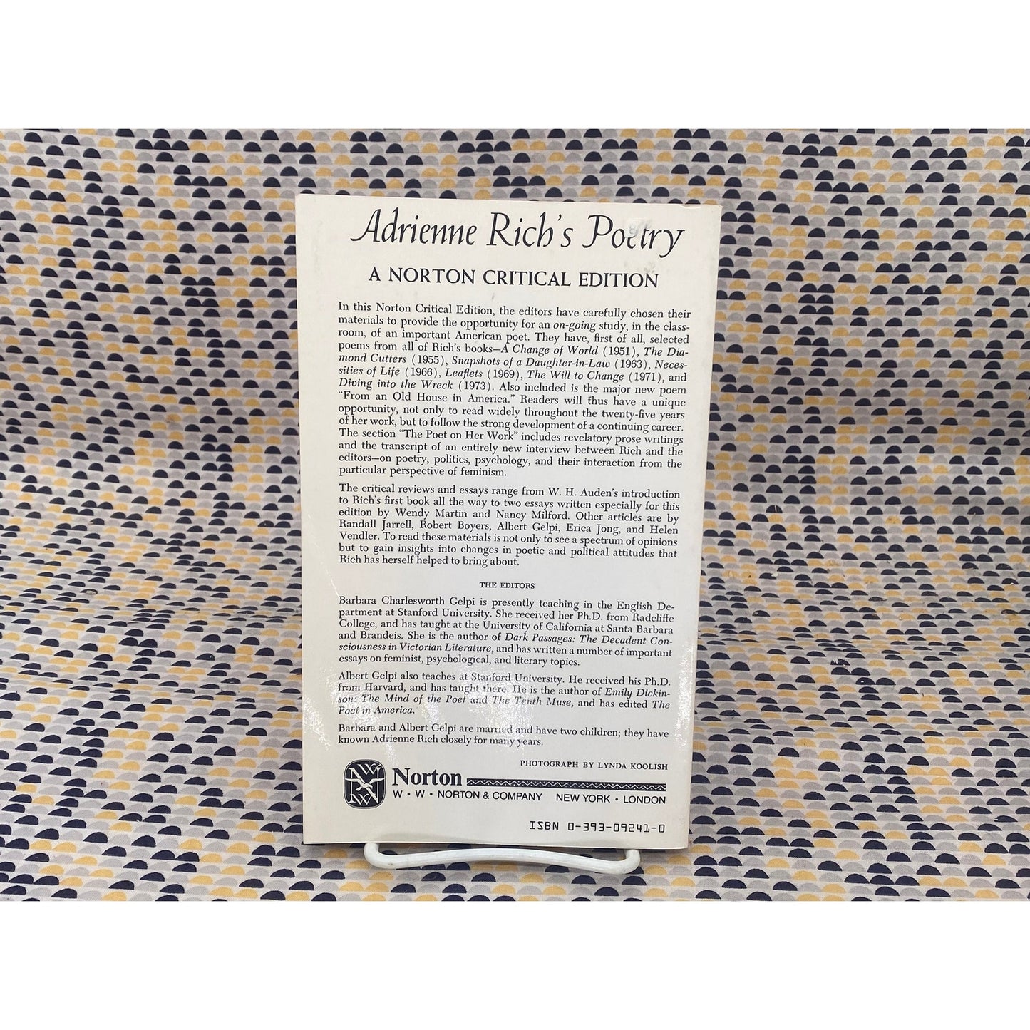 Adrienne Rich's Poetry - Barbara Charlesworth and Albert Gelpi