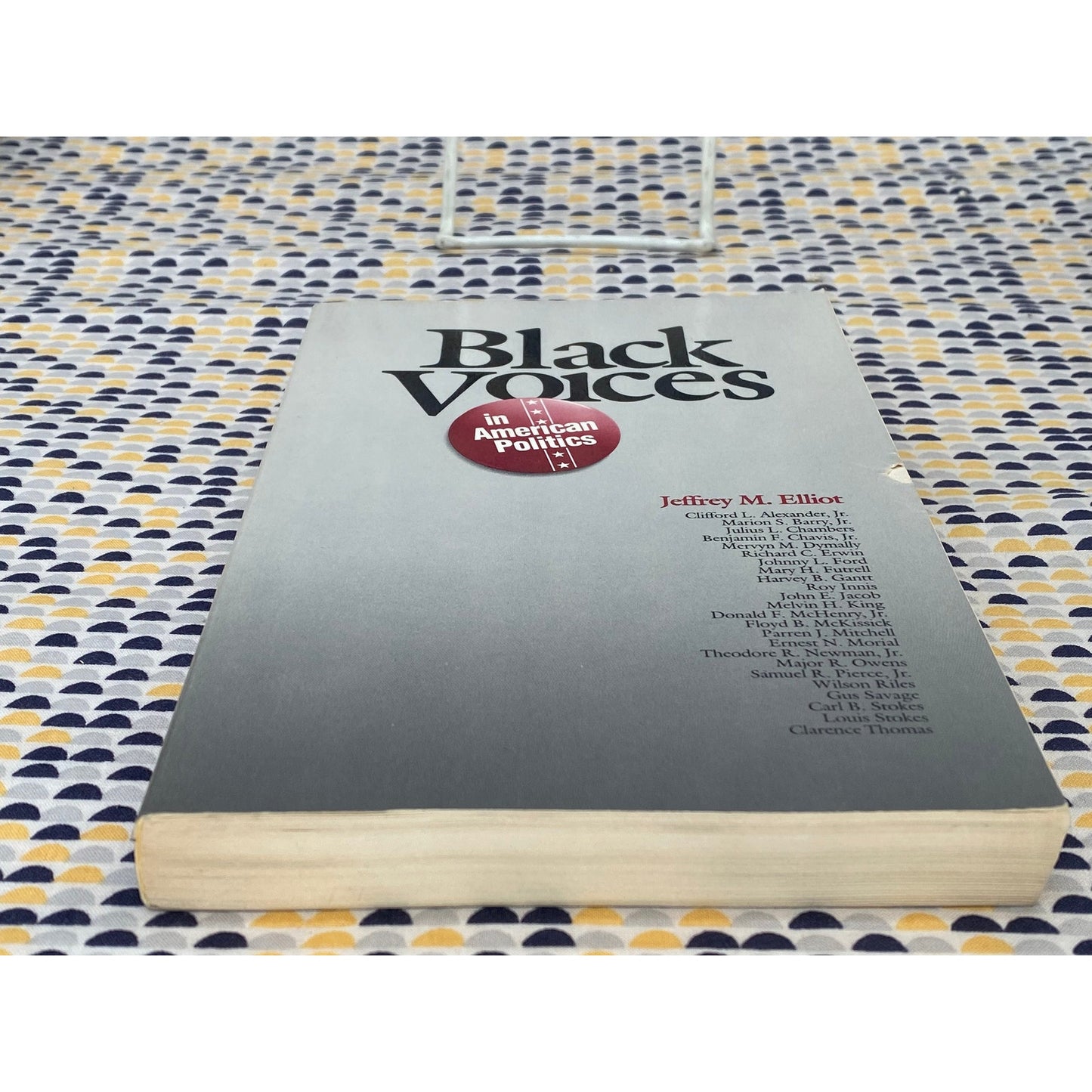 Black Voices In American Politics - Jeffrey M. Elliot, editor - Vintage Paperback Book - Harcourt Brace Jovanovich Edition