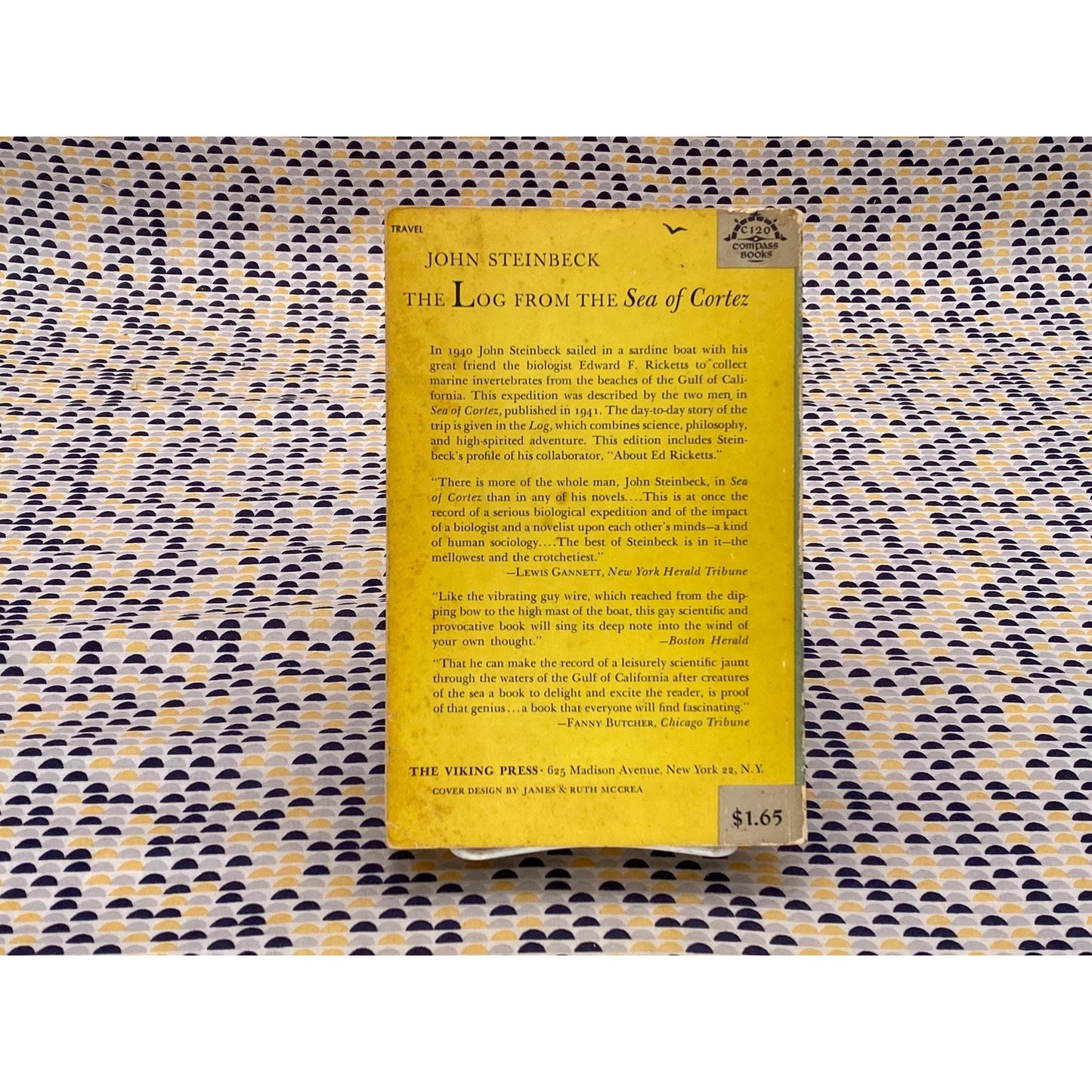 The Portable Steinbeck - Pascal Covici, editor - Vintage Paperback Book - Viking Edition