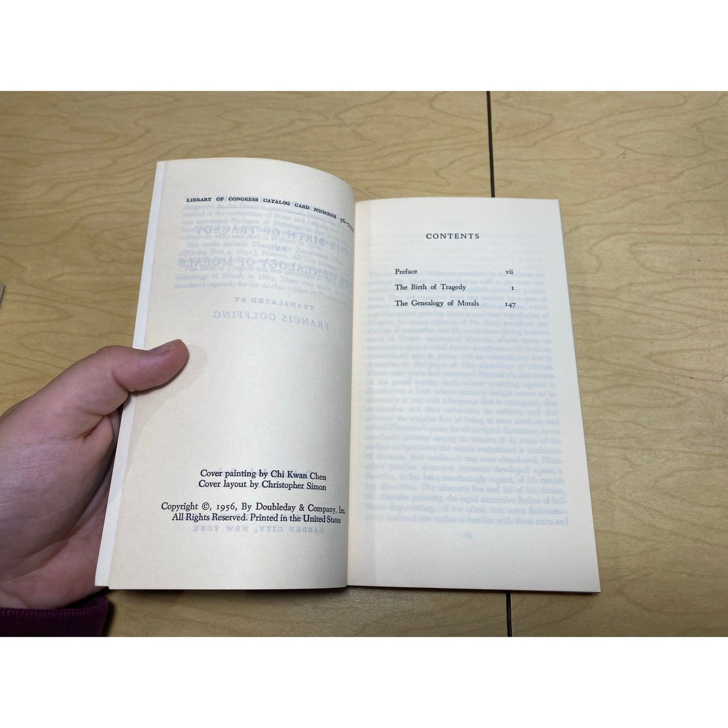 The Birth of Tragedy and The Genealogy of Morals - Friedrich Nietzsche - Vintage Paperback Book
