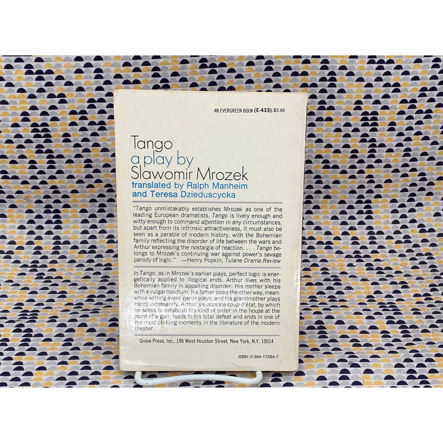 Tango - Slawomir Mrozek - Vintage Paperback Book - Evergreen/Grove Press Edition