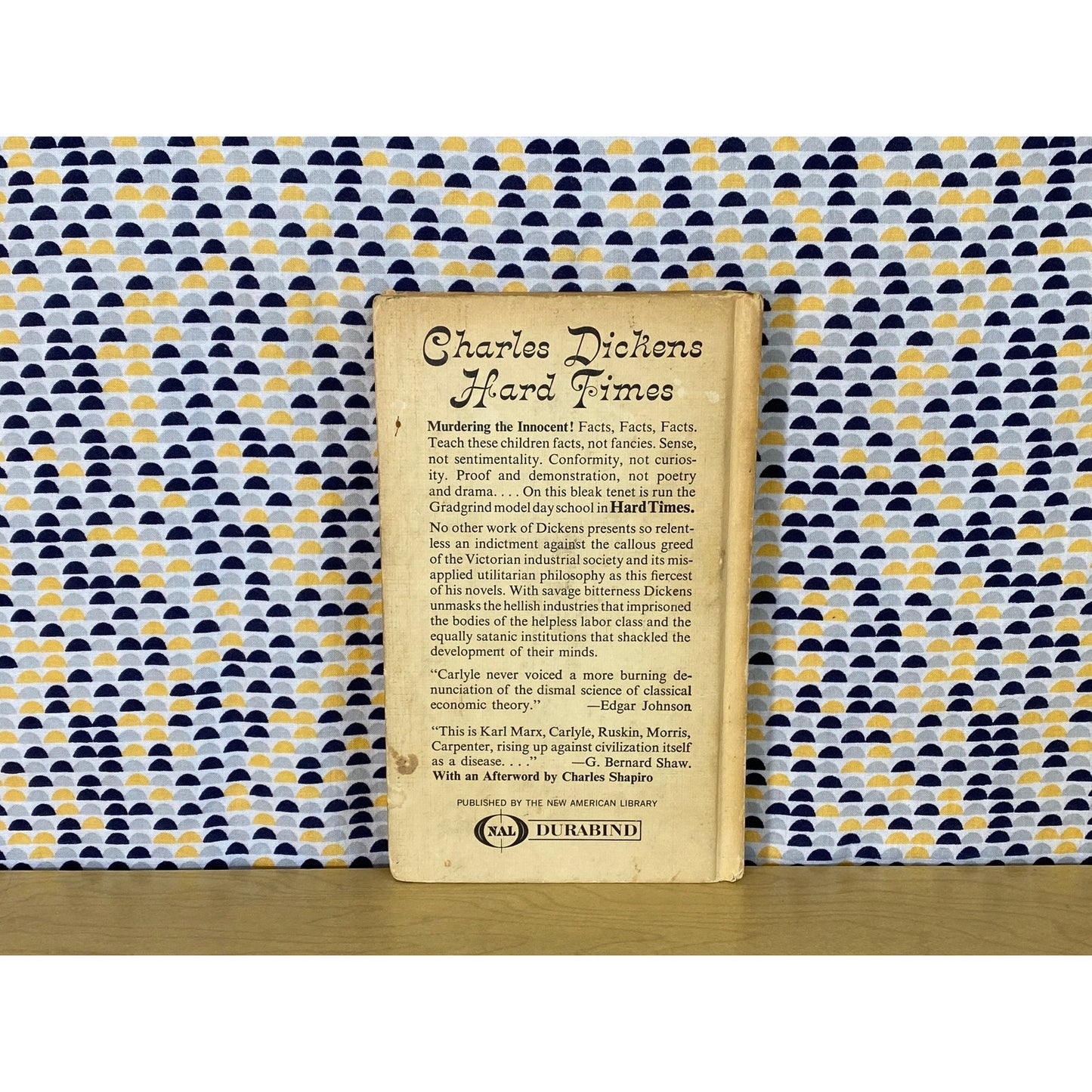 Hard Times - Charles Dickens - Vintage Hardcover Book - New American Library Durabind Edition