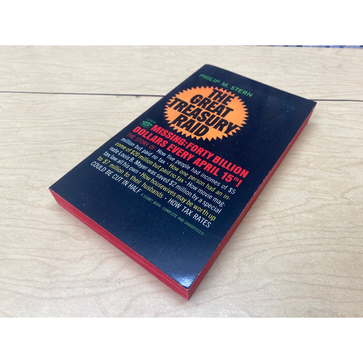 The Great Treasury Raid - Philip M. Stern - Signet Edition