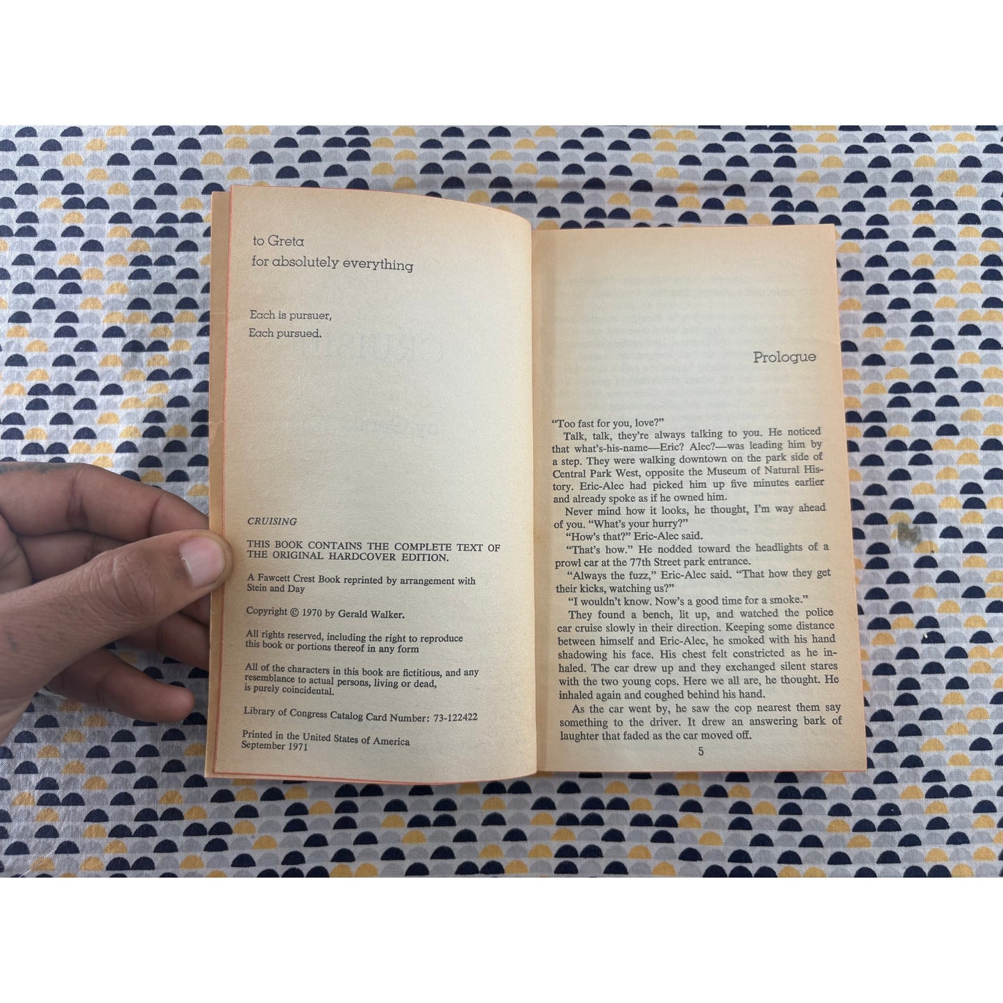 Cruising - Gerald Walker - Vintage Paperback Book - Bantam Edition