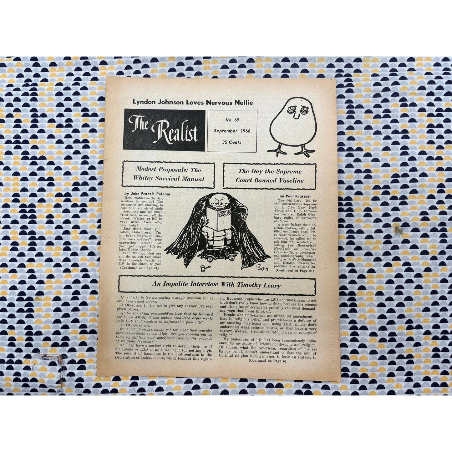 The Realist Magazine - Counterculture Newspaper - September 1966 - No. 69