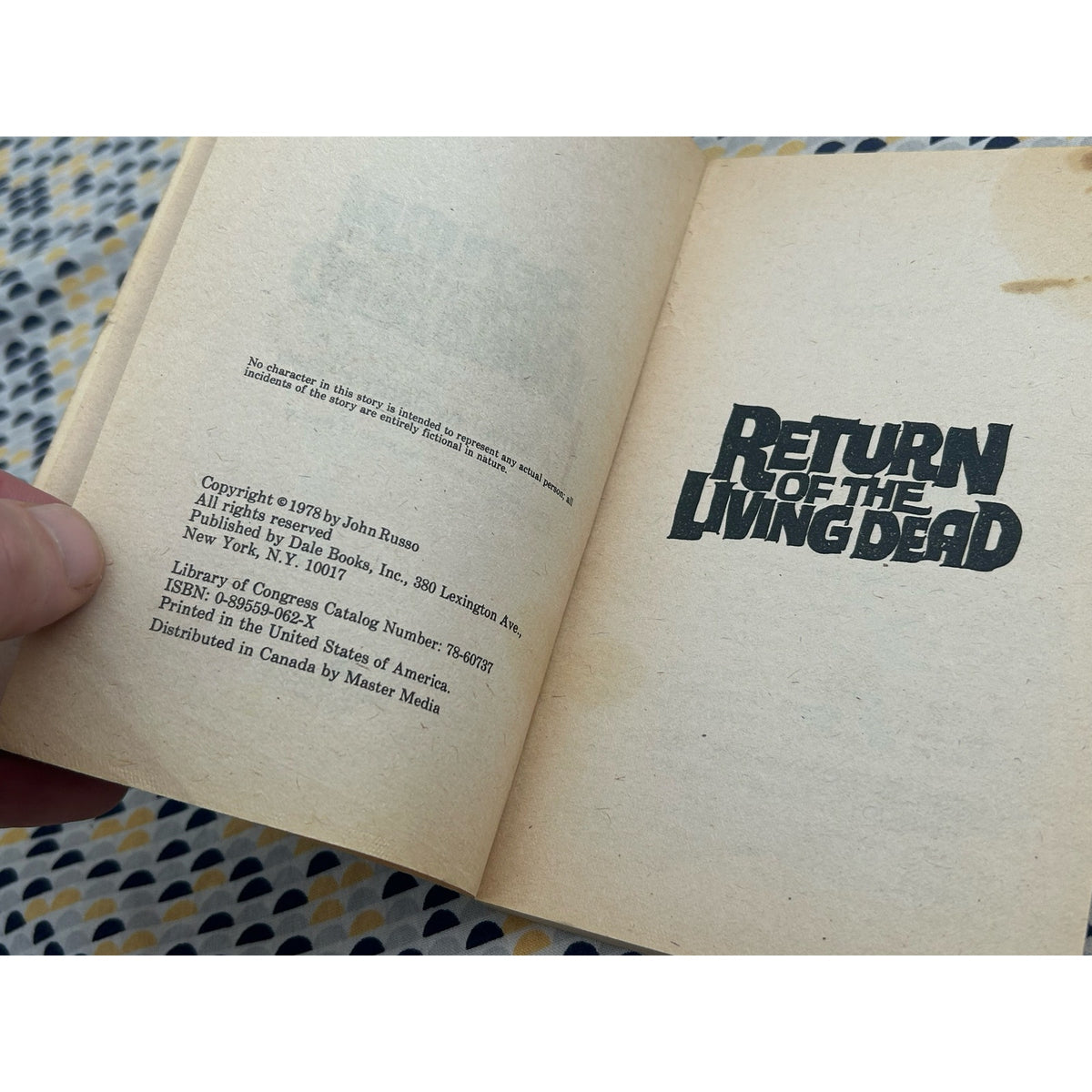 Return of the Living Dead John Russo - Novelization of unmade screenplay