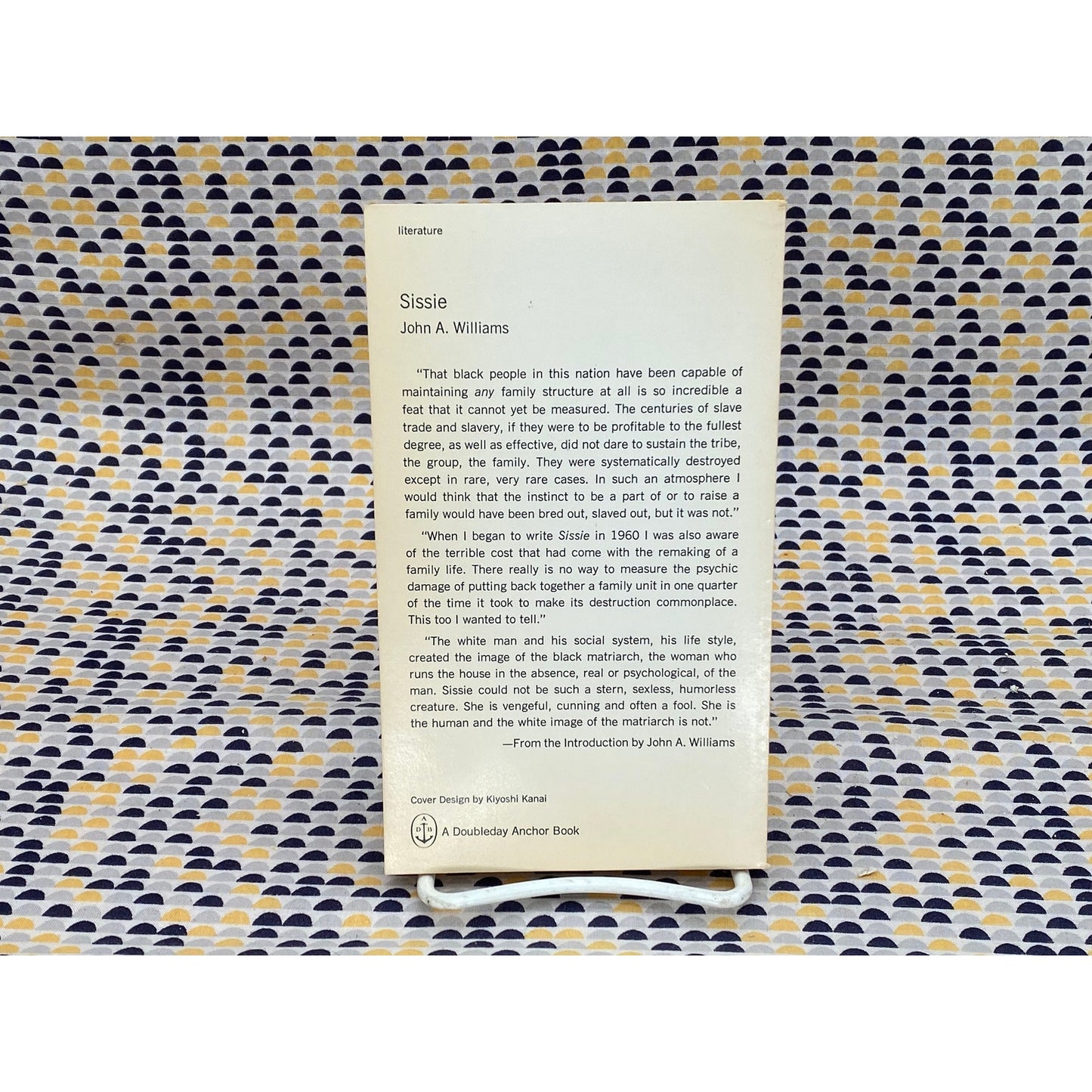 Sissie - John A. Williams - Vintage Paperback Book - Doubleday Anchor Edition
