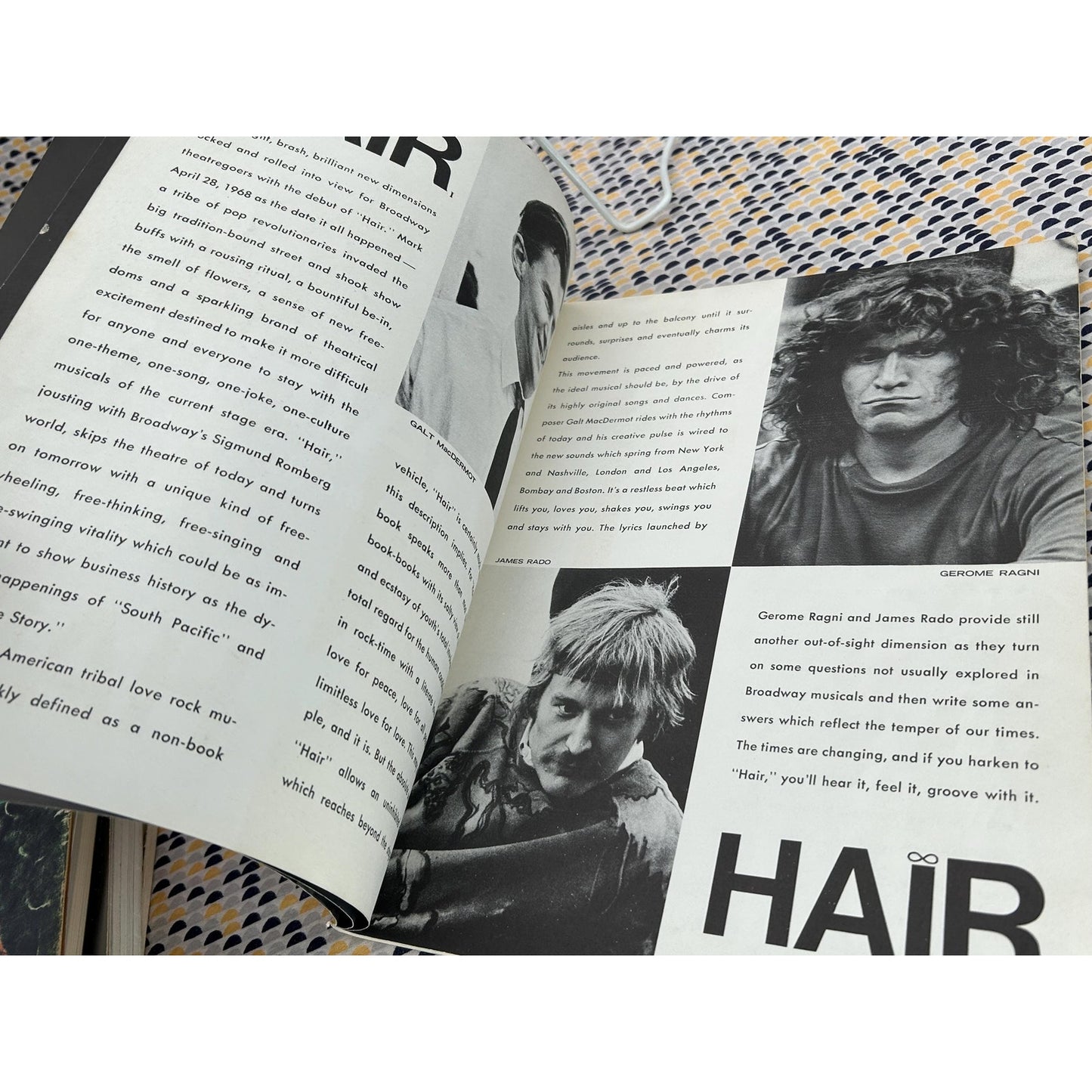 Hair - The American Tribal Love Rock Musical - Vintage Songbook and Picture Book