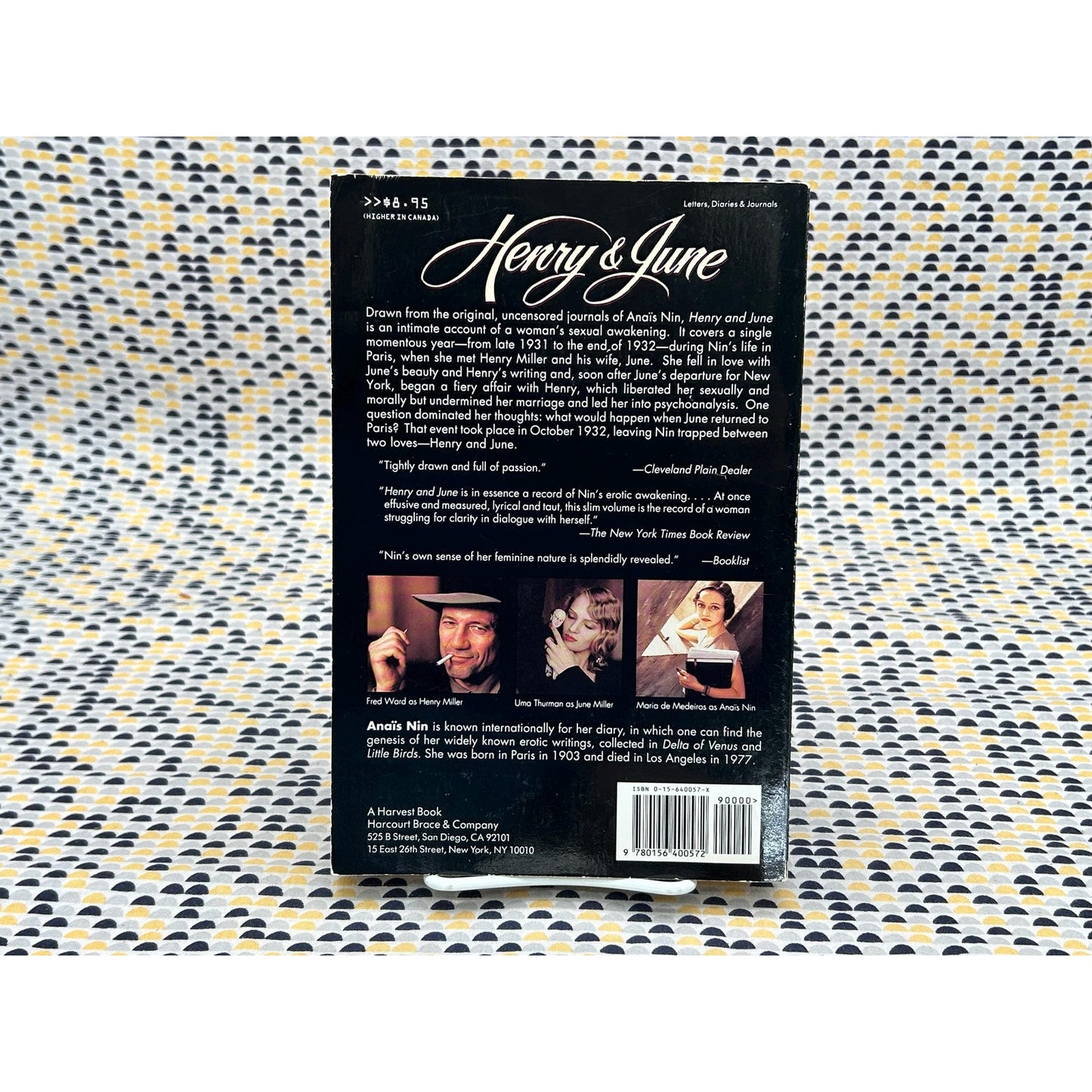 Henry and June - Movie Tie In Edition - Anais Nin - Harvest Edition