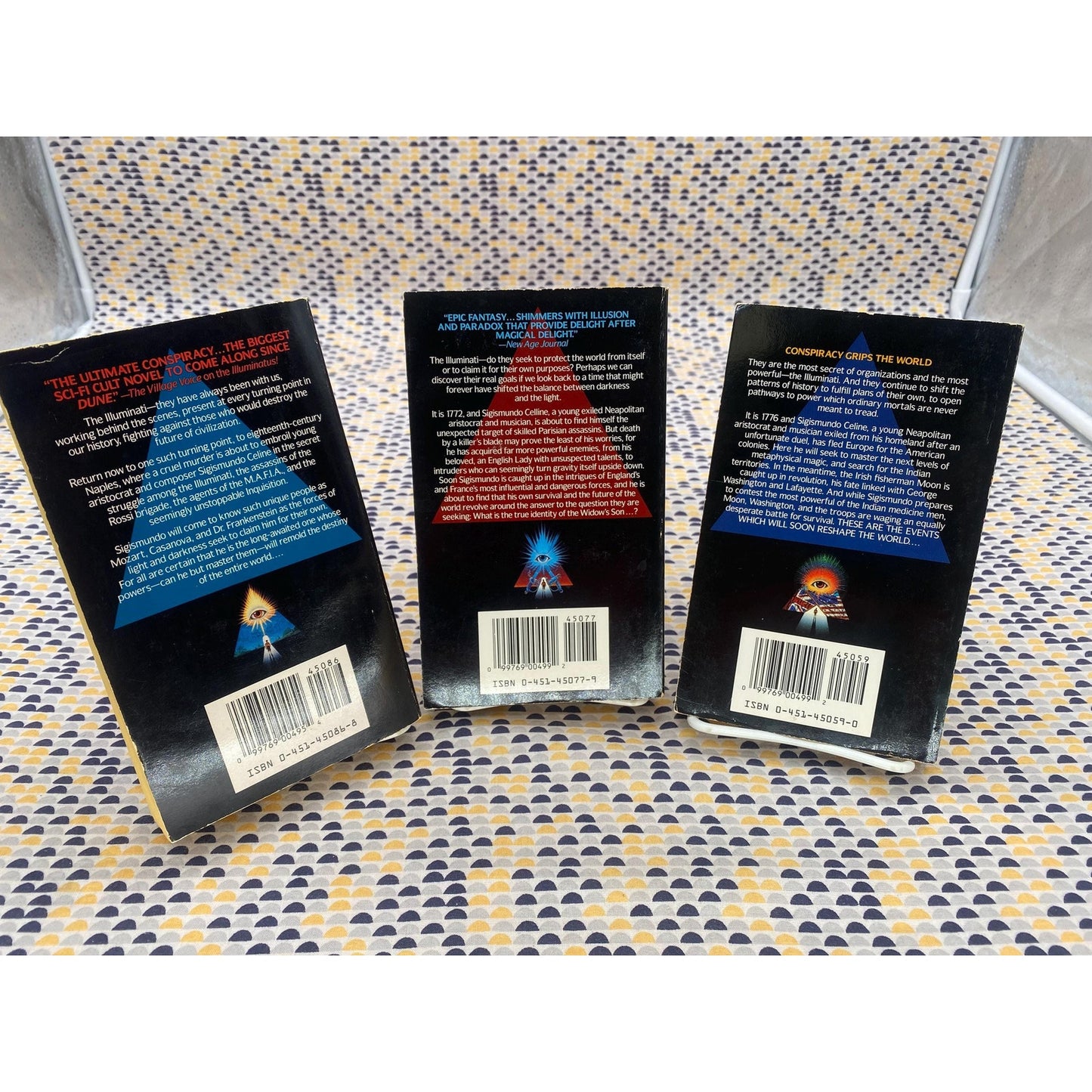 Robert Anton Wilson - The Historical Illuminatus Chronicles - 3 Book Set - ROC Penguin Editions