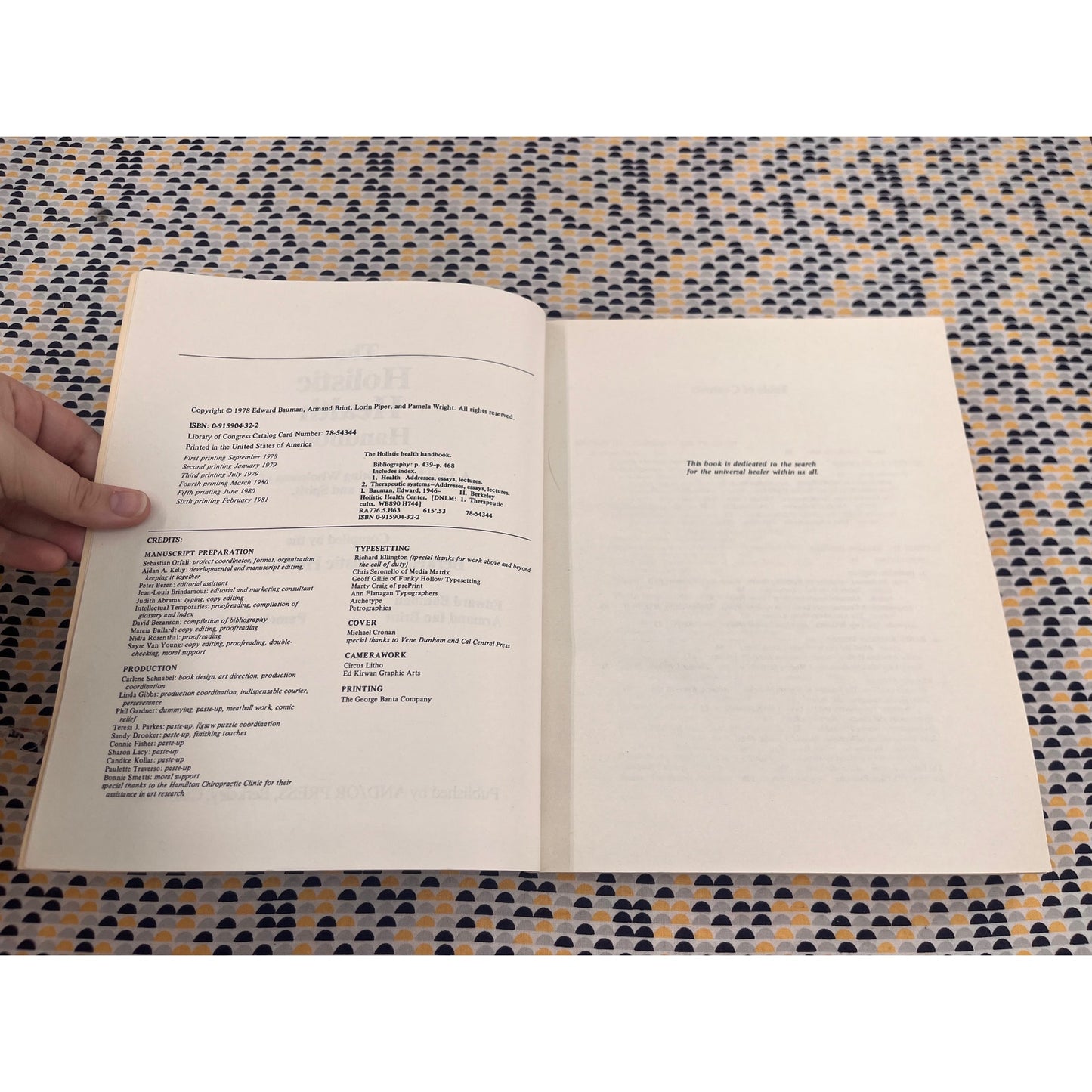 The Holistic Health Handbook - Berkeley Holistic Health Center- And/Or Press - Paperback