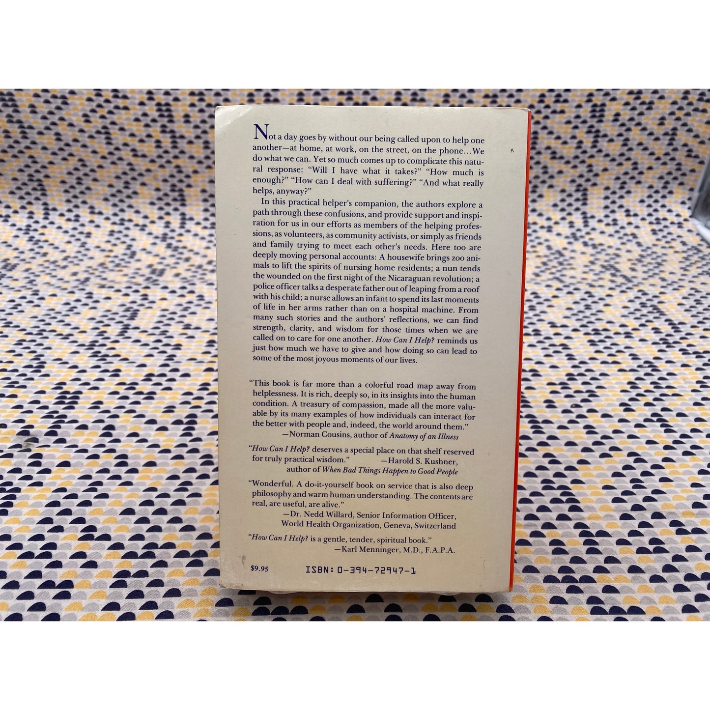 How Can I Help? - Ram Dass & Paul Goodman - Stories and Reflections on Service - Vintage Paperback Book - Knopf Edition