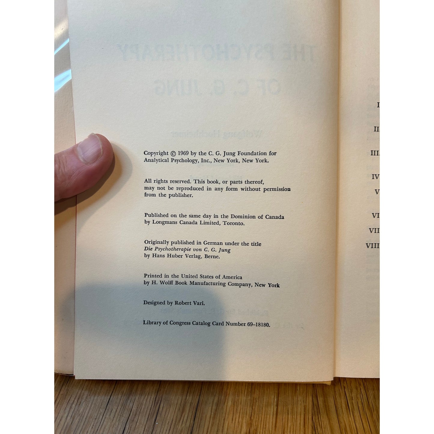 The Psychotherapy of CG Jung - Wolfgang Hochheiner - Putnam / Jung Foundation - Hardcover
