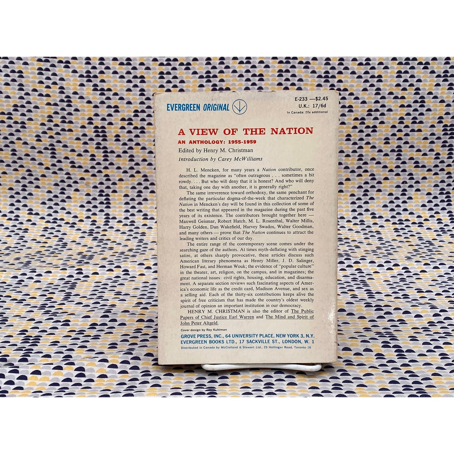 A View Of The Nation - An Anthology: 1955-1959 - Henry M. Christman, ed