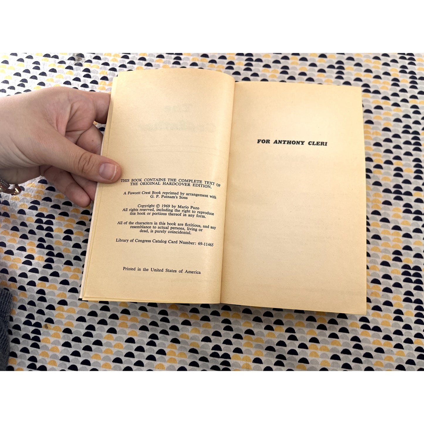 The Godfather - Mario Puzo - Vintage Paperback - Movie Tie-In - Fawcett Crest Edition