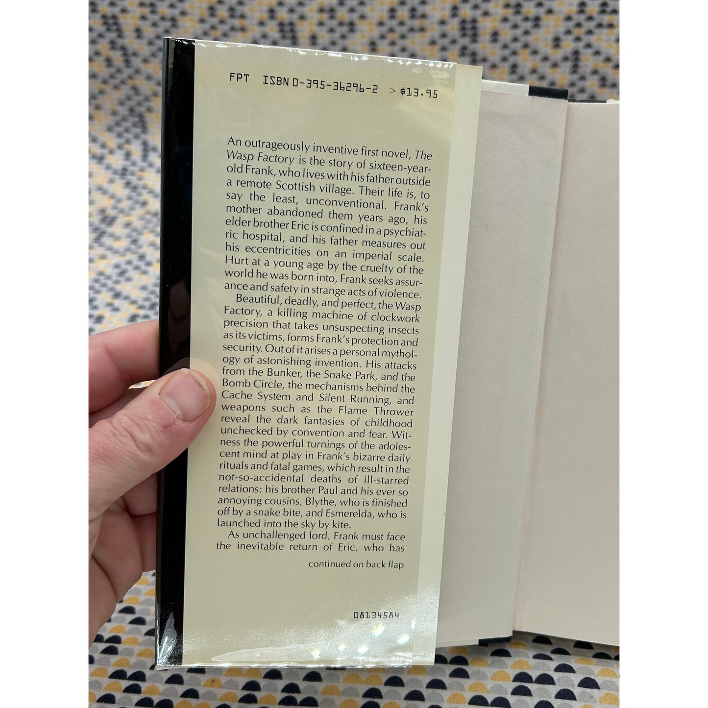 The Wasp Factory - Iain Banks - Hardcover - Houghton Mifflin - 1st Edition, 1st Printing